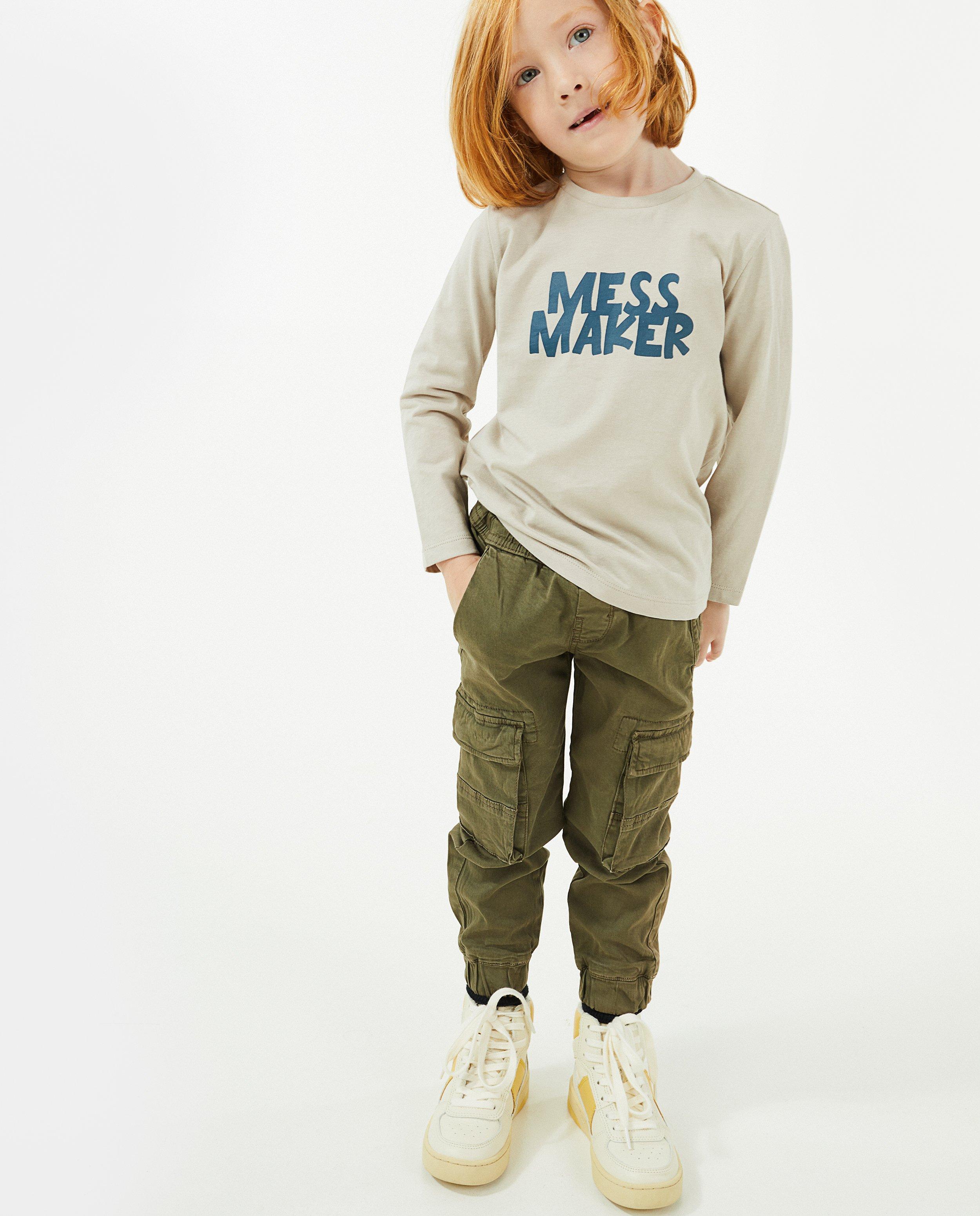 Groene cargobroek, 2-7 jaar - null - Kidz Nation
