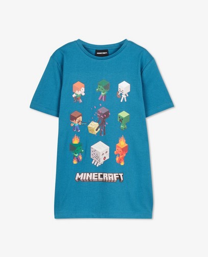 Blauw 'Minecraft'-T-shirt