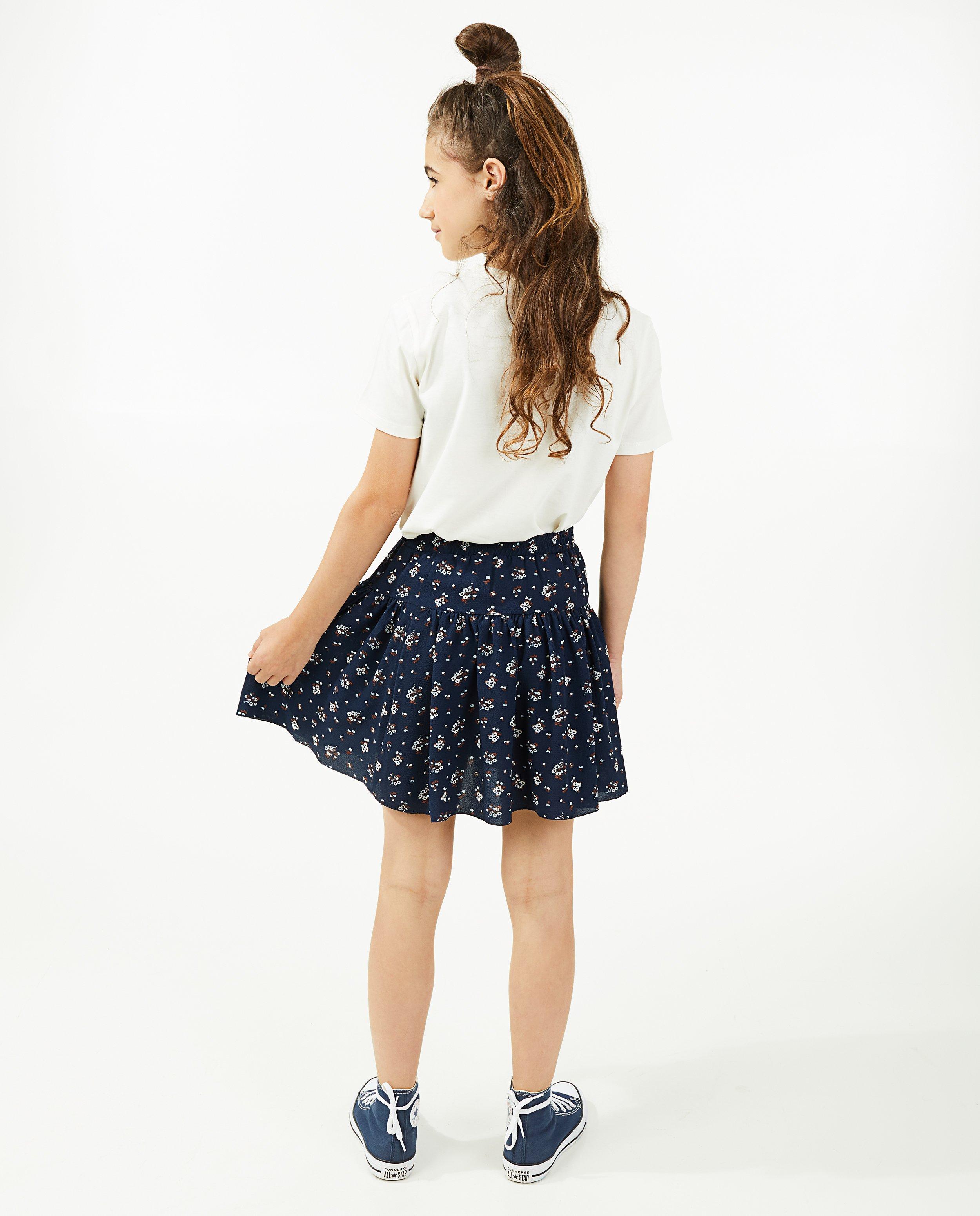 Blauwe rok met print - Product Detail - donkerblauw - afbeelding nummer 4