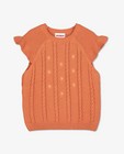 Truien - Oranje trui met kabelmotief