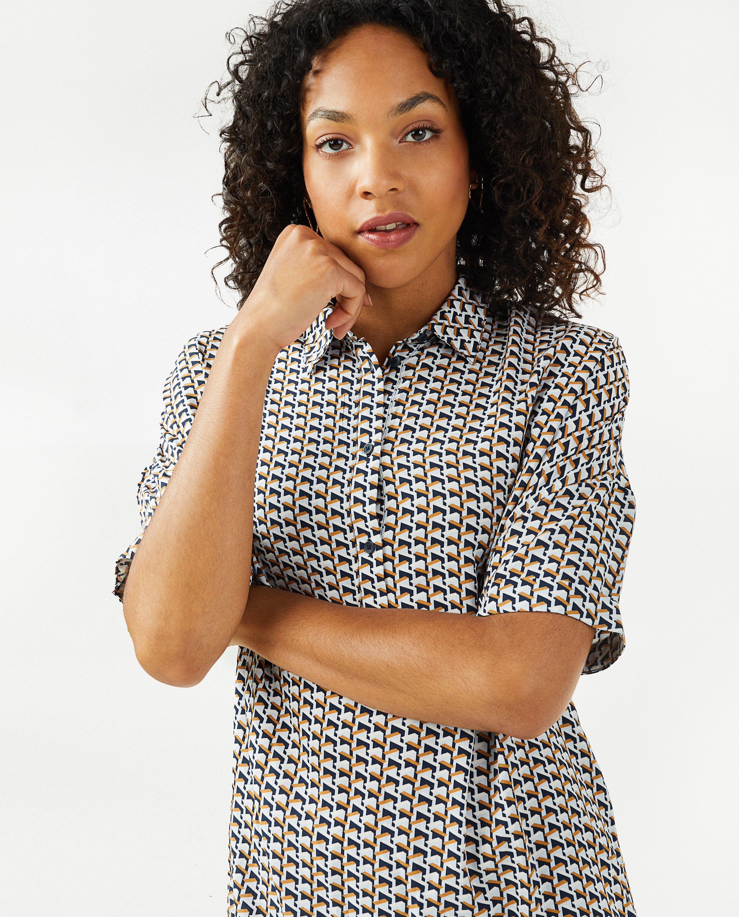 Robes - Robe à imprimé géométrique