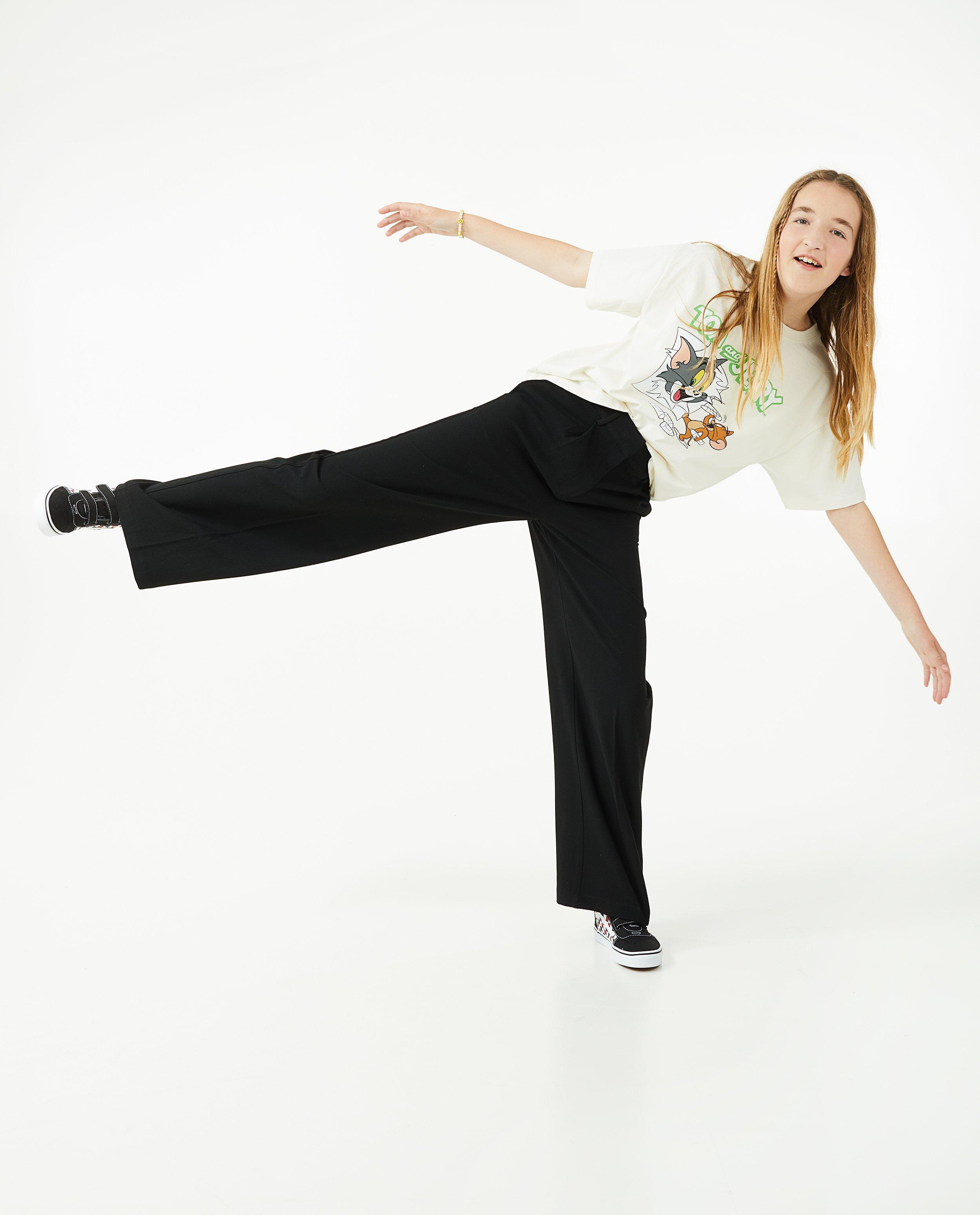 Pantalons - Pantalon large, modèle grand-père