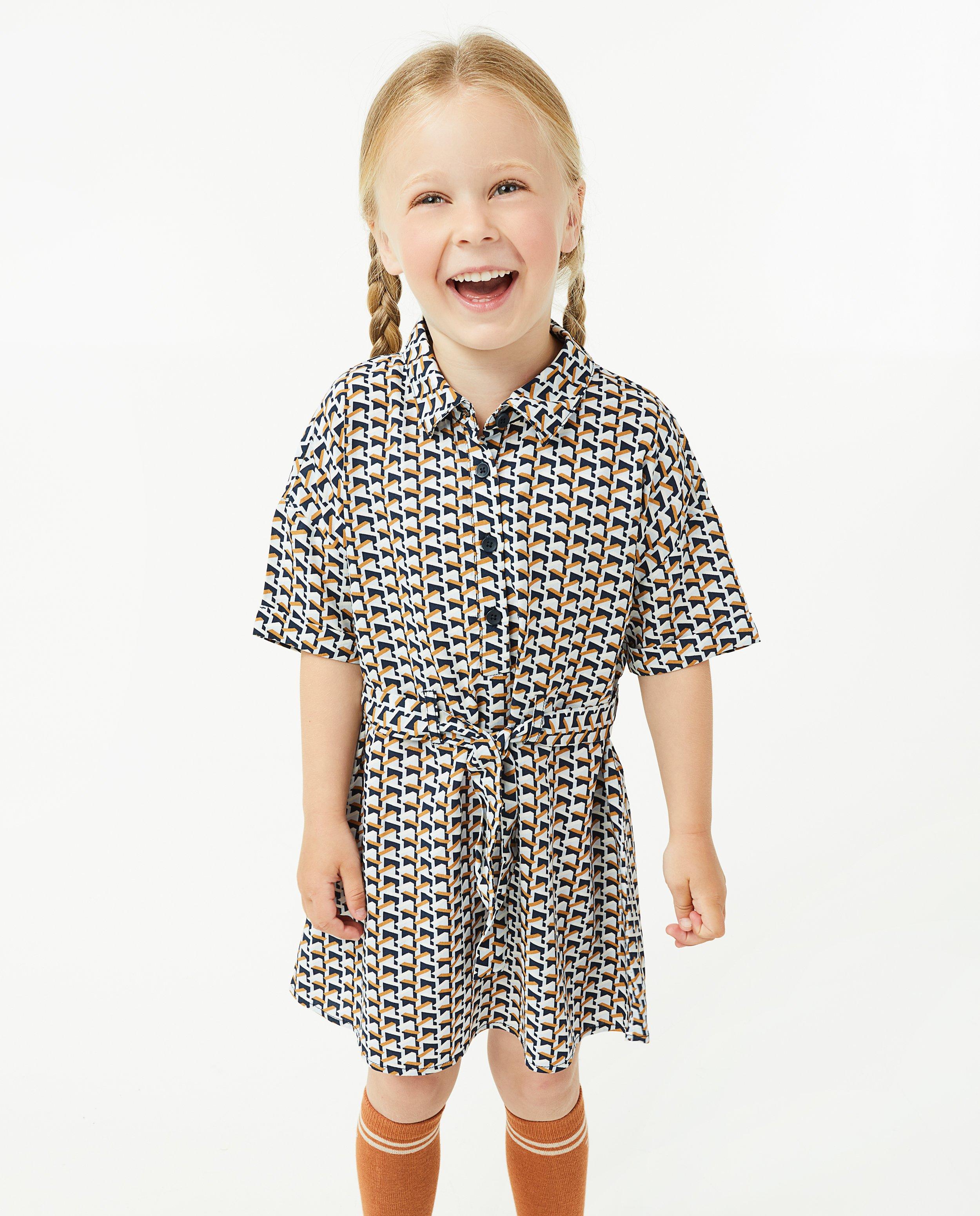 Jurk met geometrische print 2 7 jaar Familystories JBC Belgie Belgie