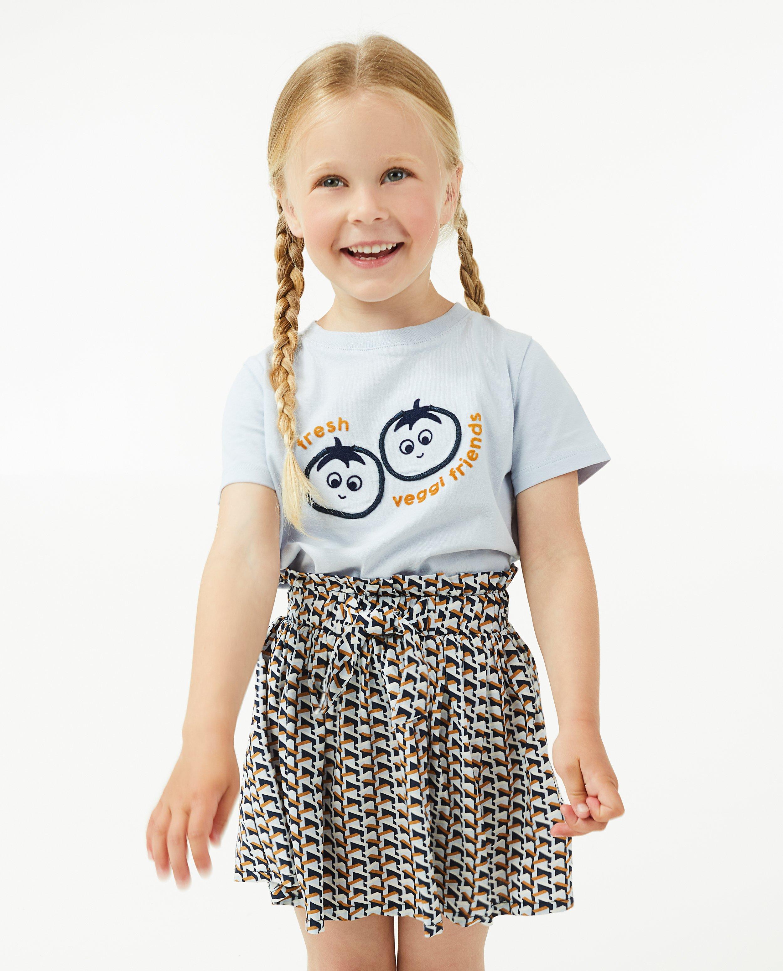 T-shirts - T-shirt bleu clair à relief, 2-7 ans