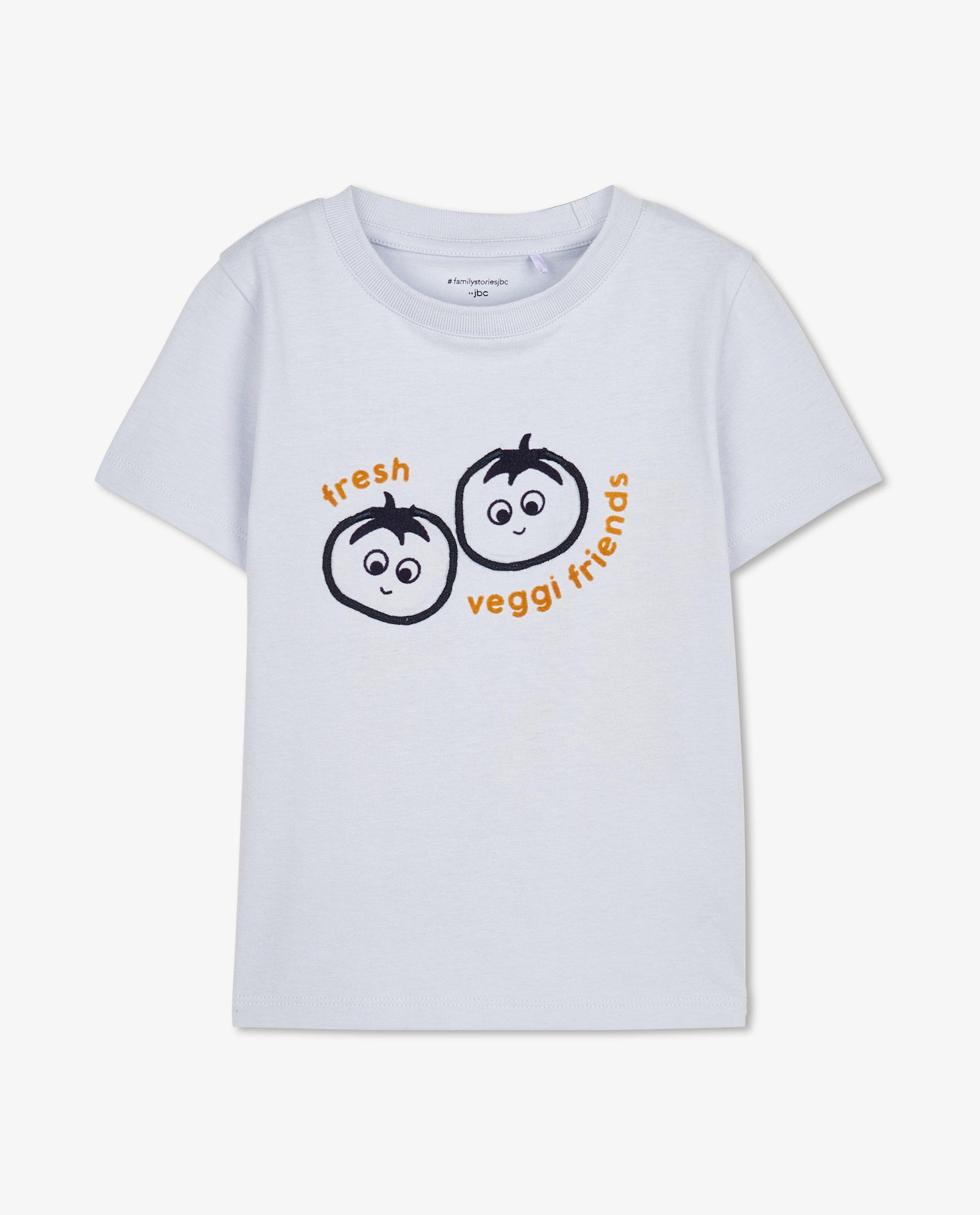 T-shirts - T-shirt bleu clair à relief, 2-7 ans