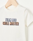 T-shirts - Wit "Chill master"-T-shirt
