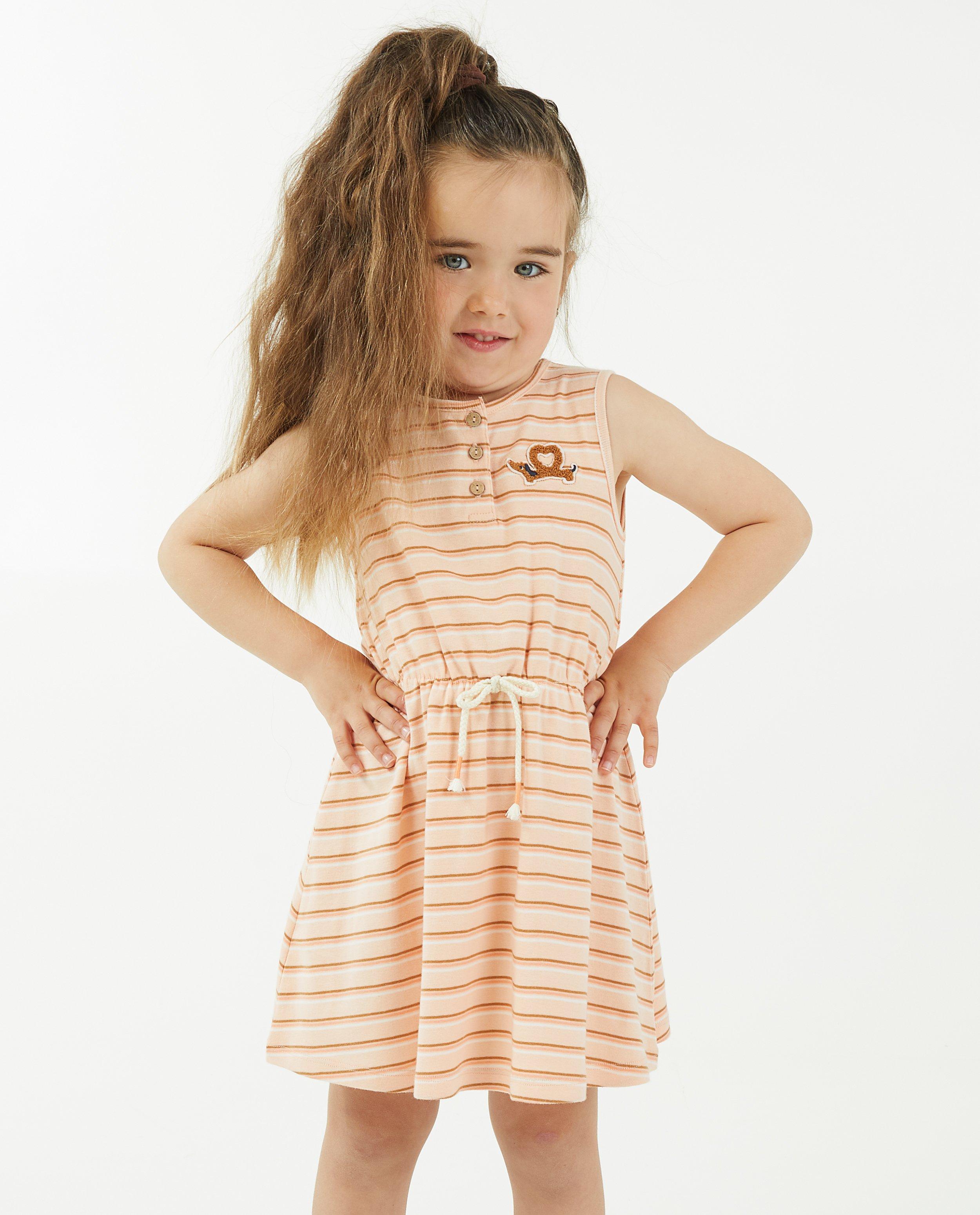 Robe orange clair rayée - null - Milla Star
