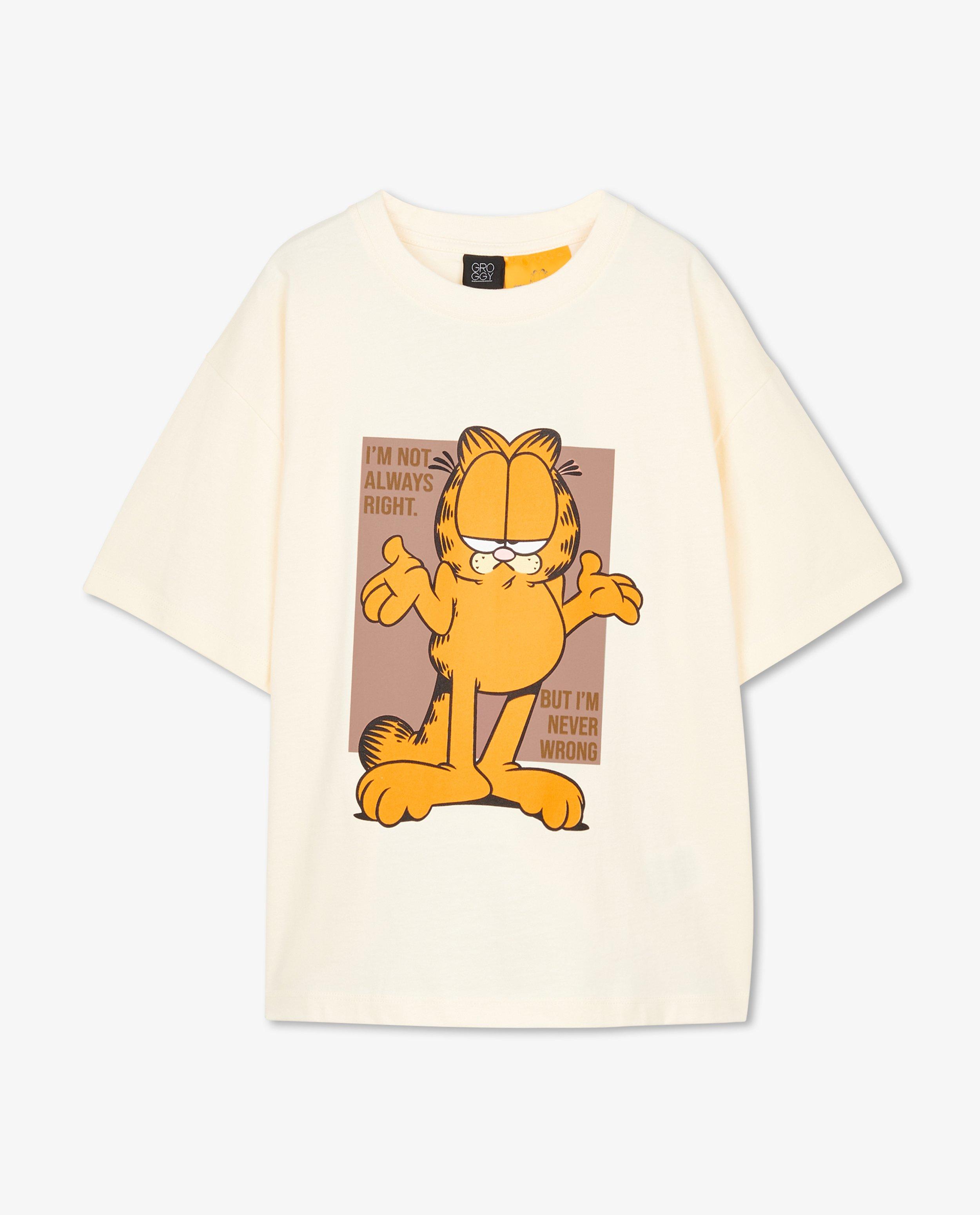 T-shirts - Ecru 'Garfield'-shirt