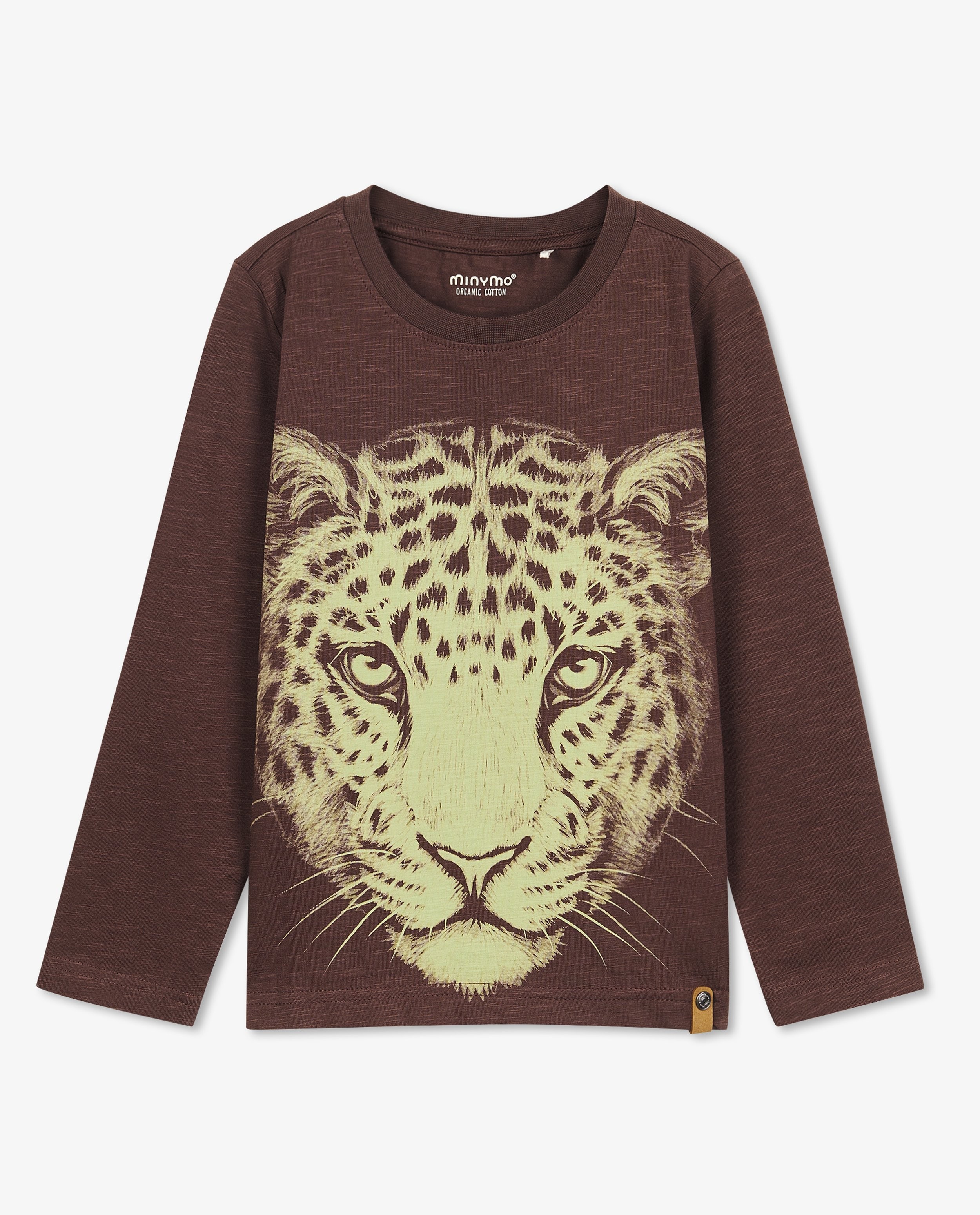 T-shirt brun à manches longues avec imprimé - null - Minymo