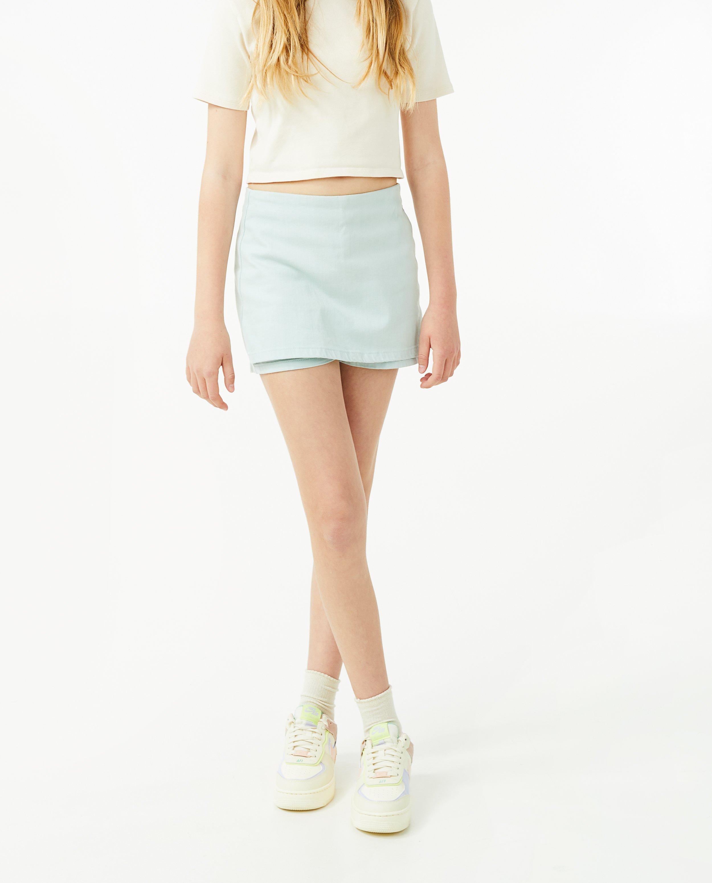 Shorten - Muntgroene jupe short