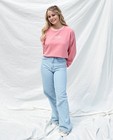 Roze sweater met opschrift - null - Steffi Mercie