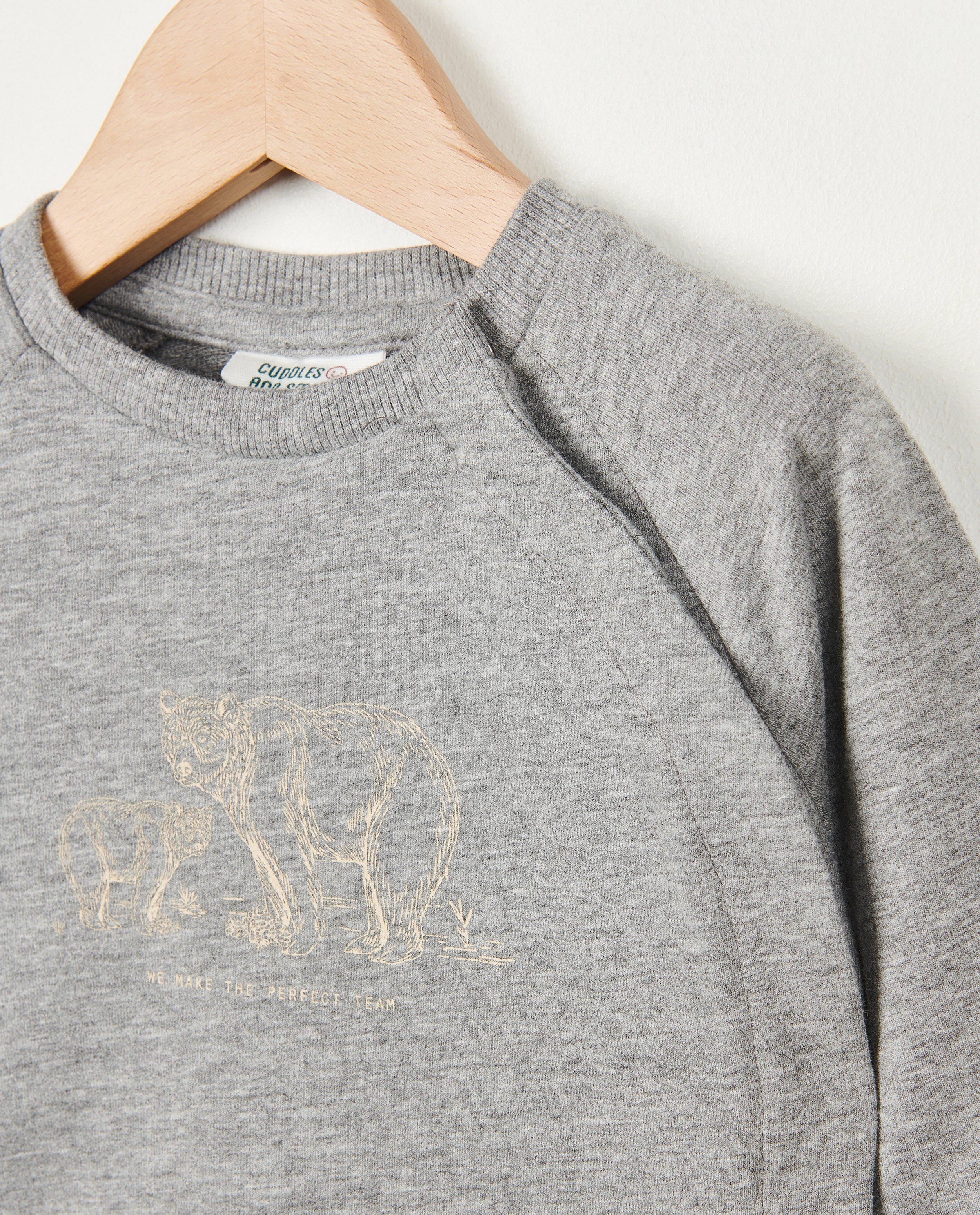Sweats - Sweat gris avec un imprimé d’ours