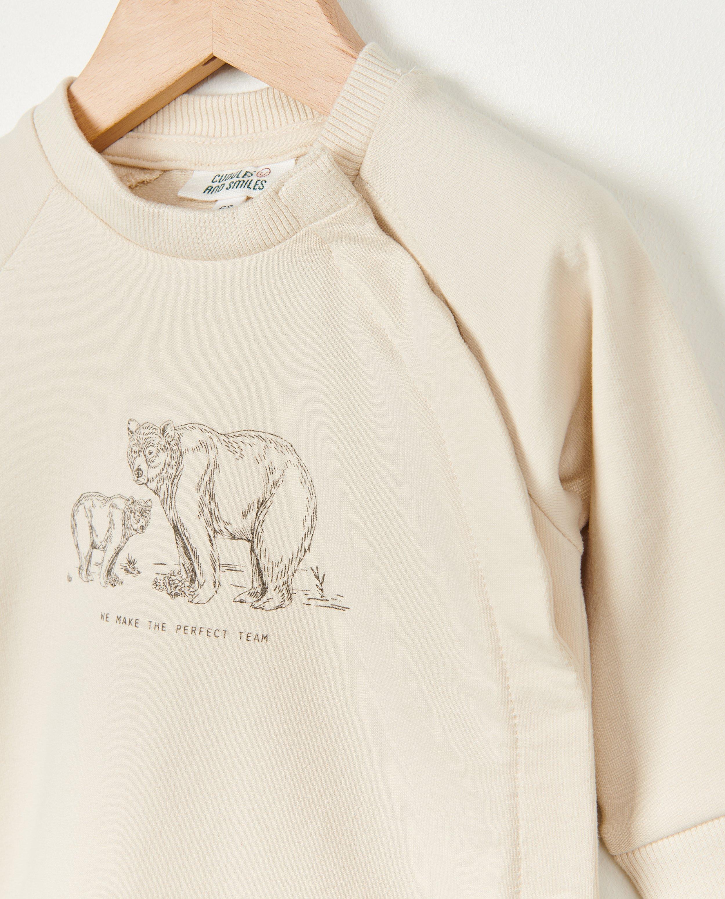 Sweats - Sweat gris avec un imprimé d’ours
