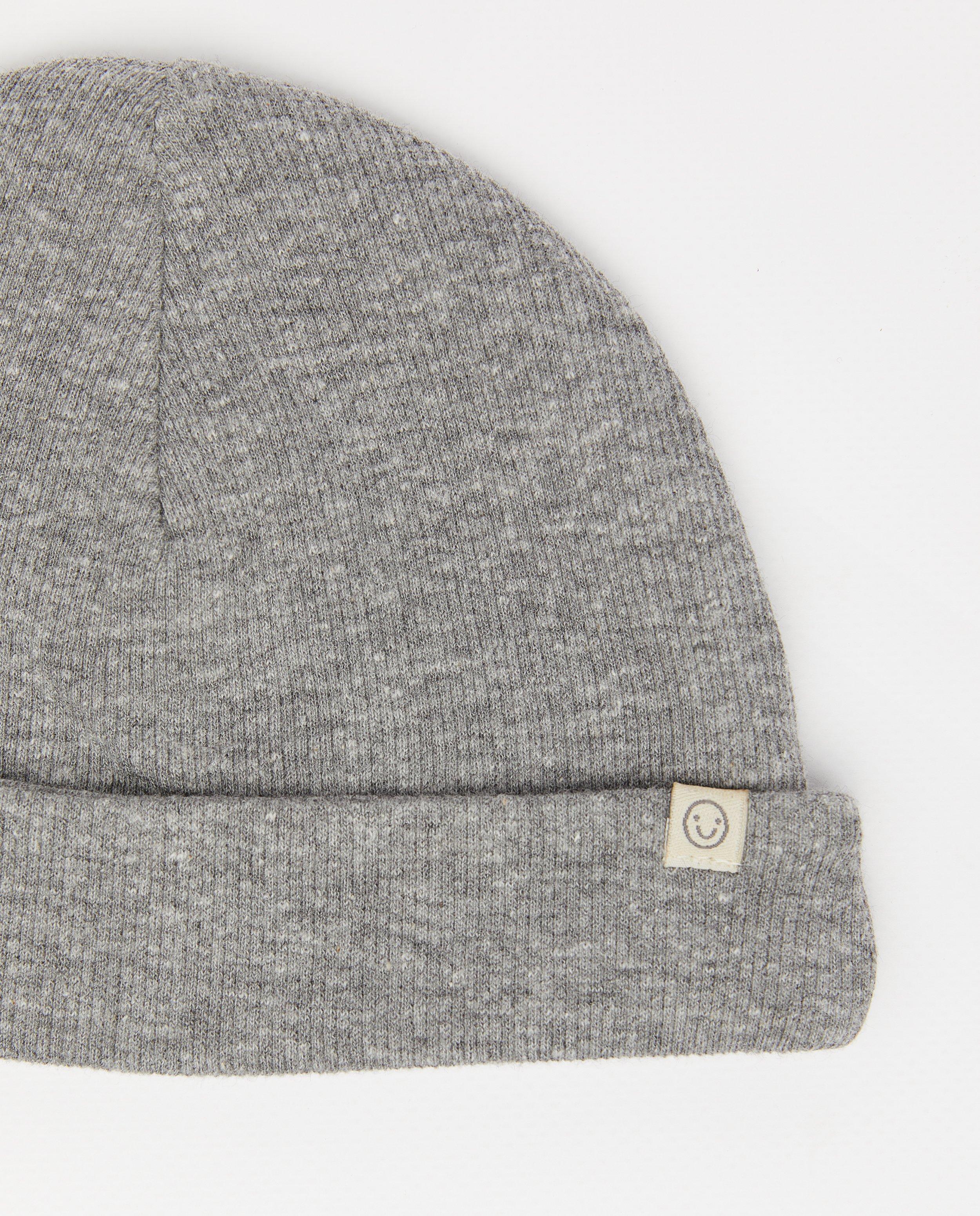 Bonnet en coton gris - D&eacute;tails du produit - gris - image num&eacute;ro 2