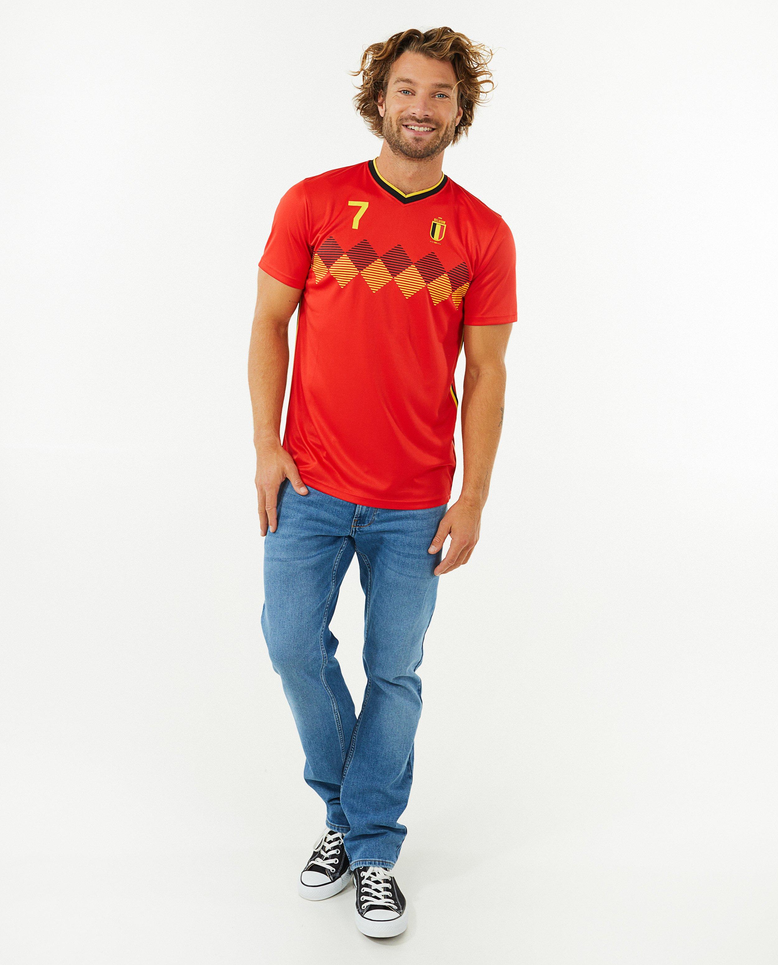 Rood voetbalshirt heren JBC JBC Belgie Belgie