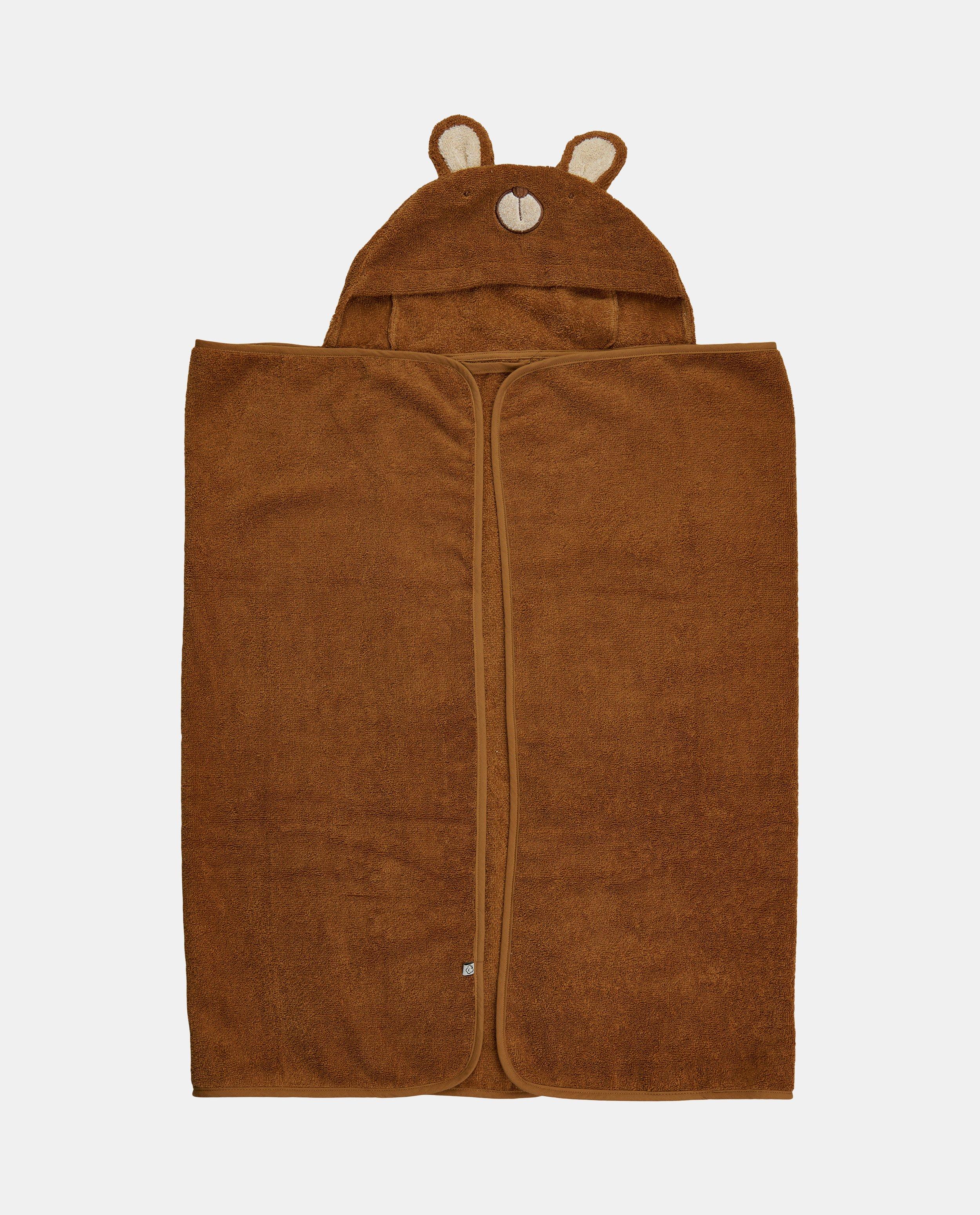 Badcape met dierenprint beer - null - Pippi