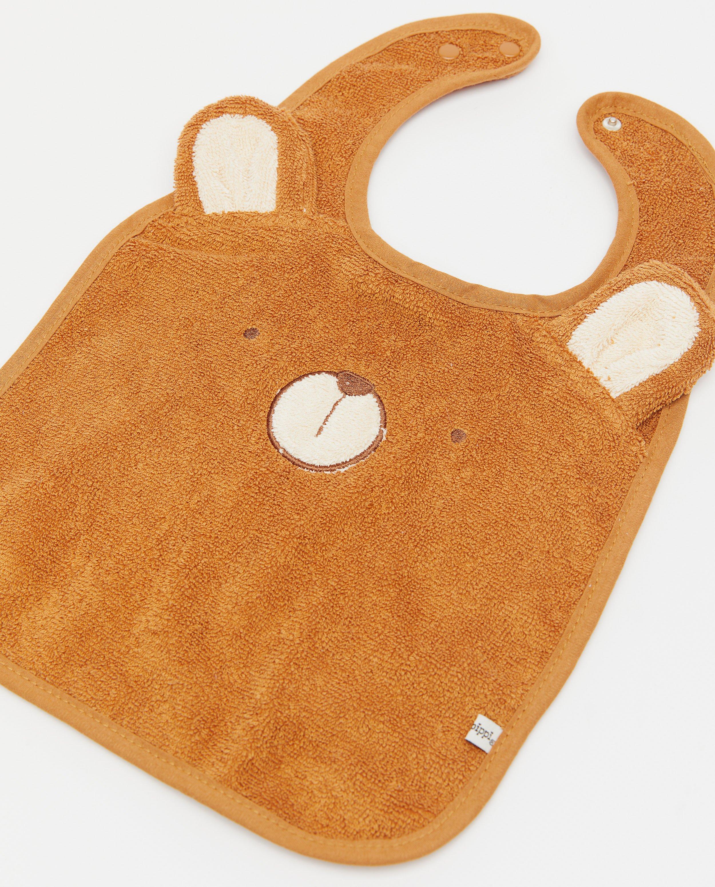 Accessoires pour bébés - Bavoir en éponge ours