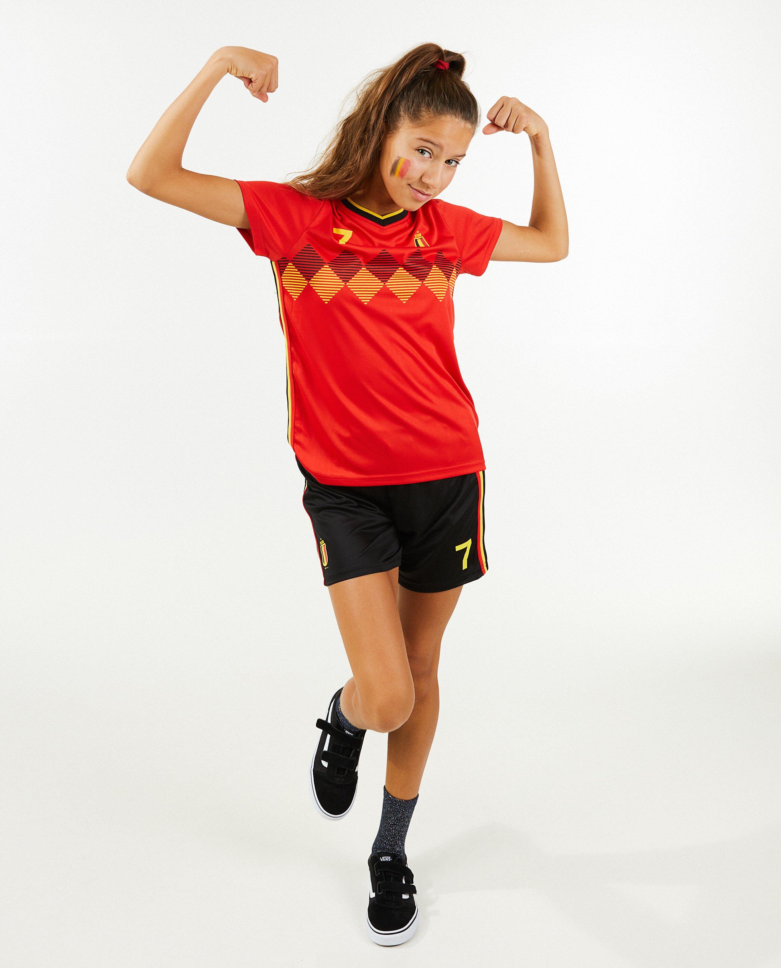 Tenue de foot rouge, 7-14 ans - null - JBC
