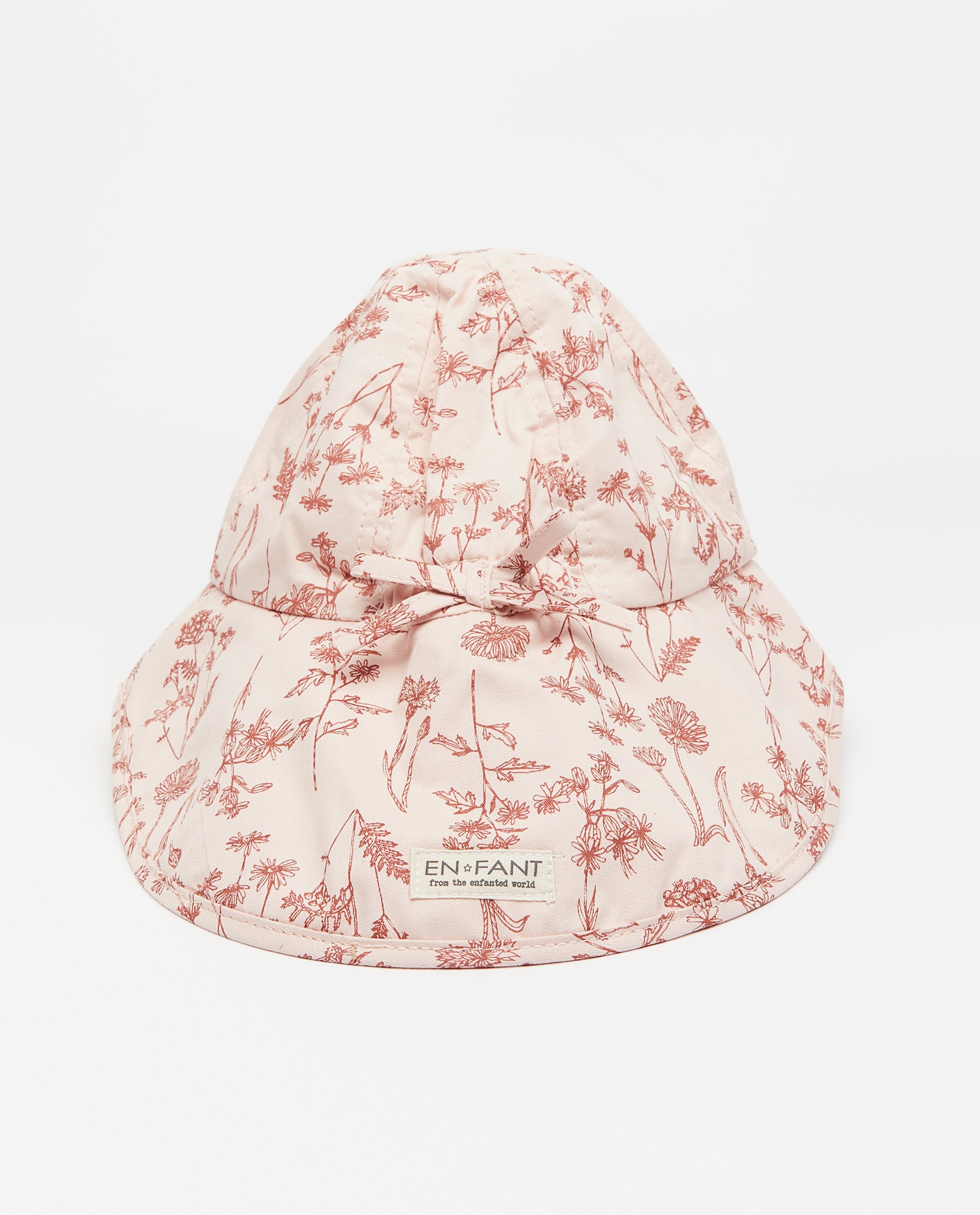 Bonneterie - Chapeau rose à imprimé