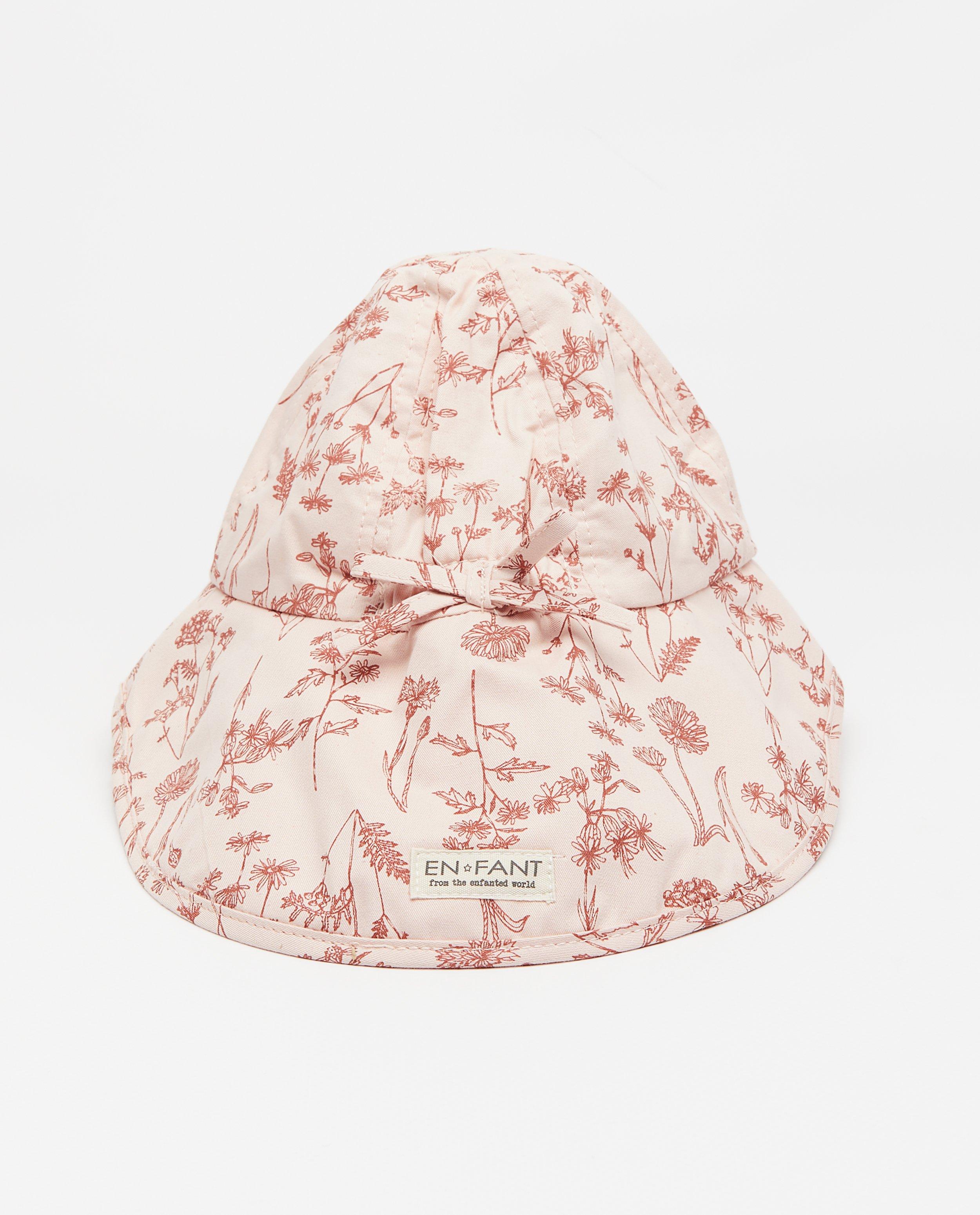 Bonneterie - Chapeau rose à imprimé