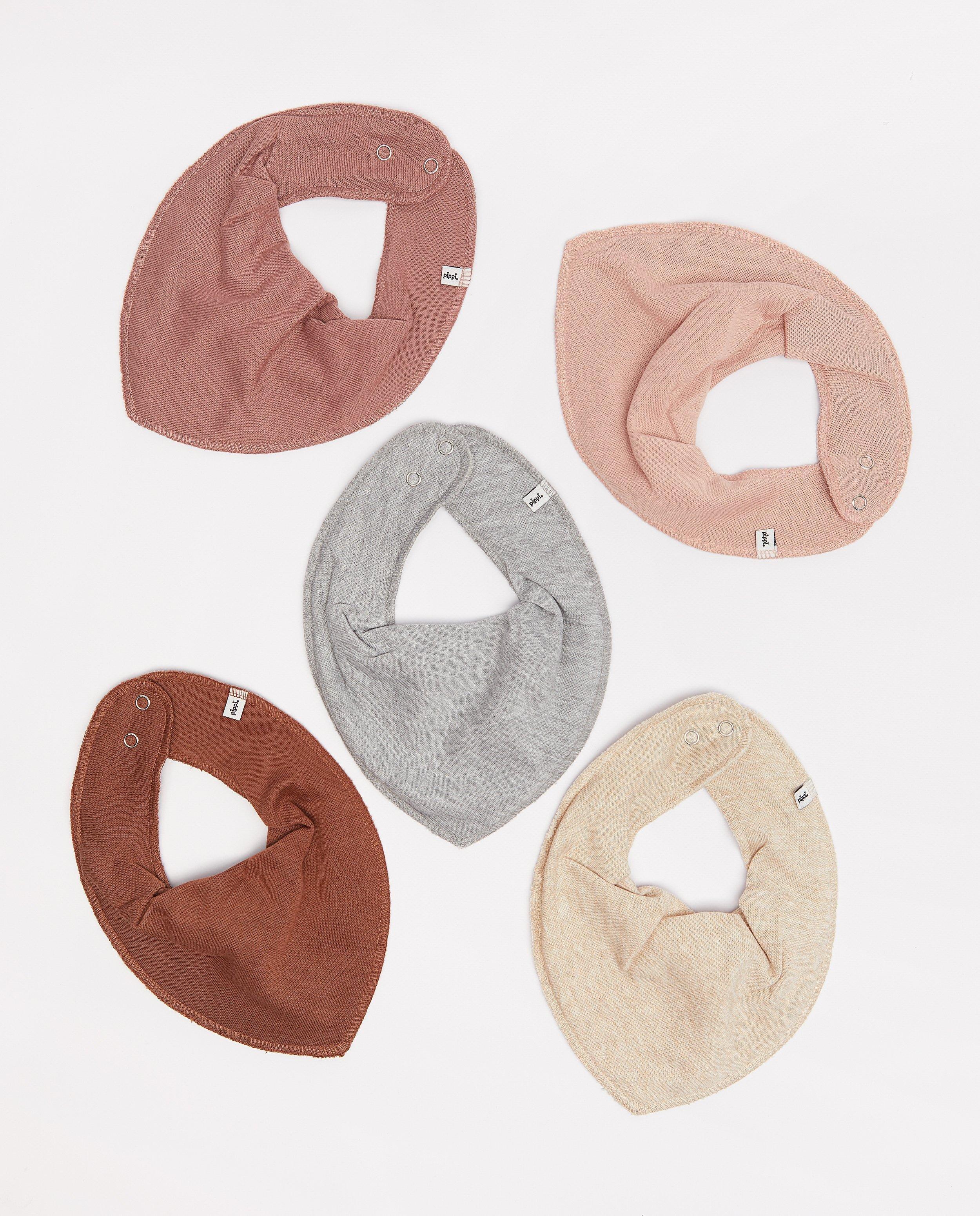 Set van 5 bandana bibs - null - Pippi