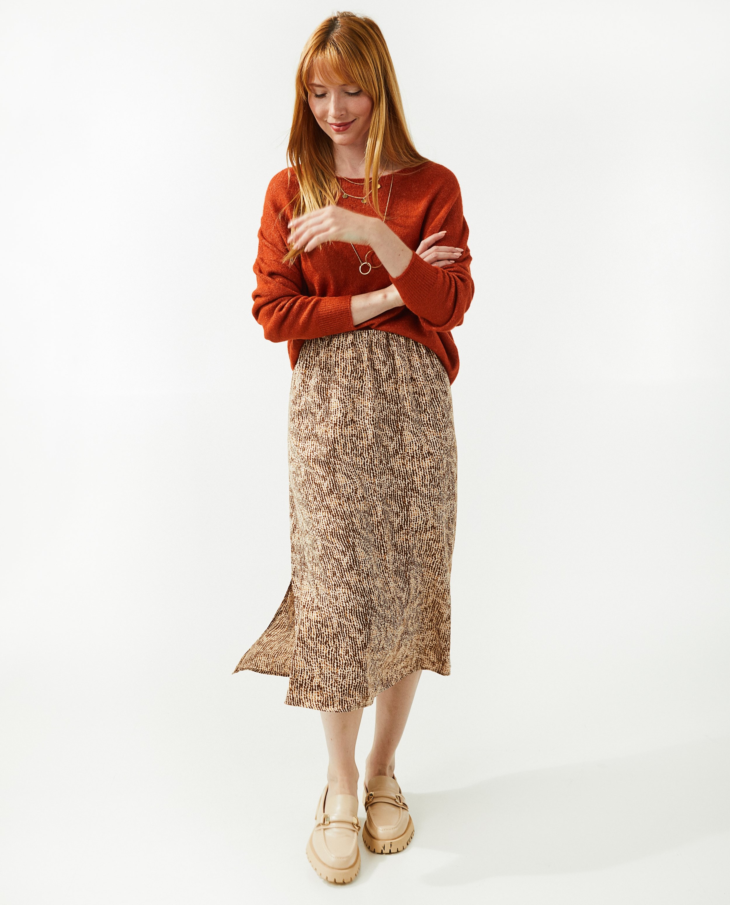 Rokken beige Rinascimento
