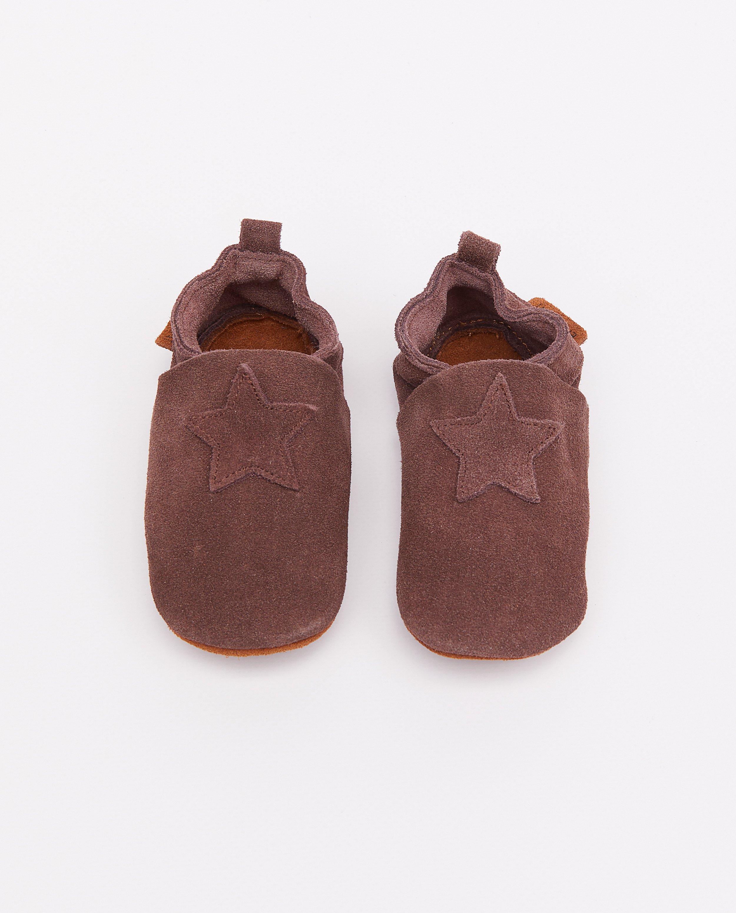 Lederen pantoffels met ster - null - Enfant