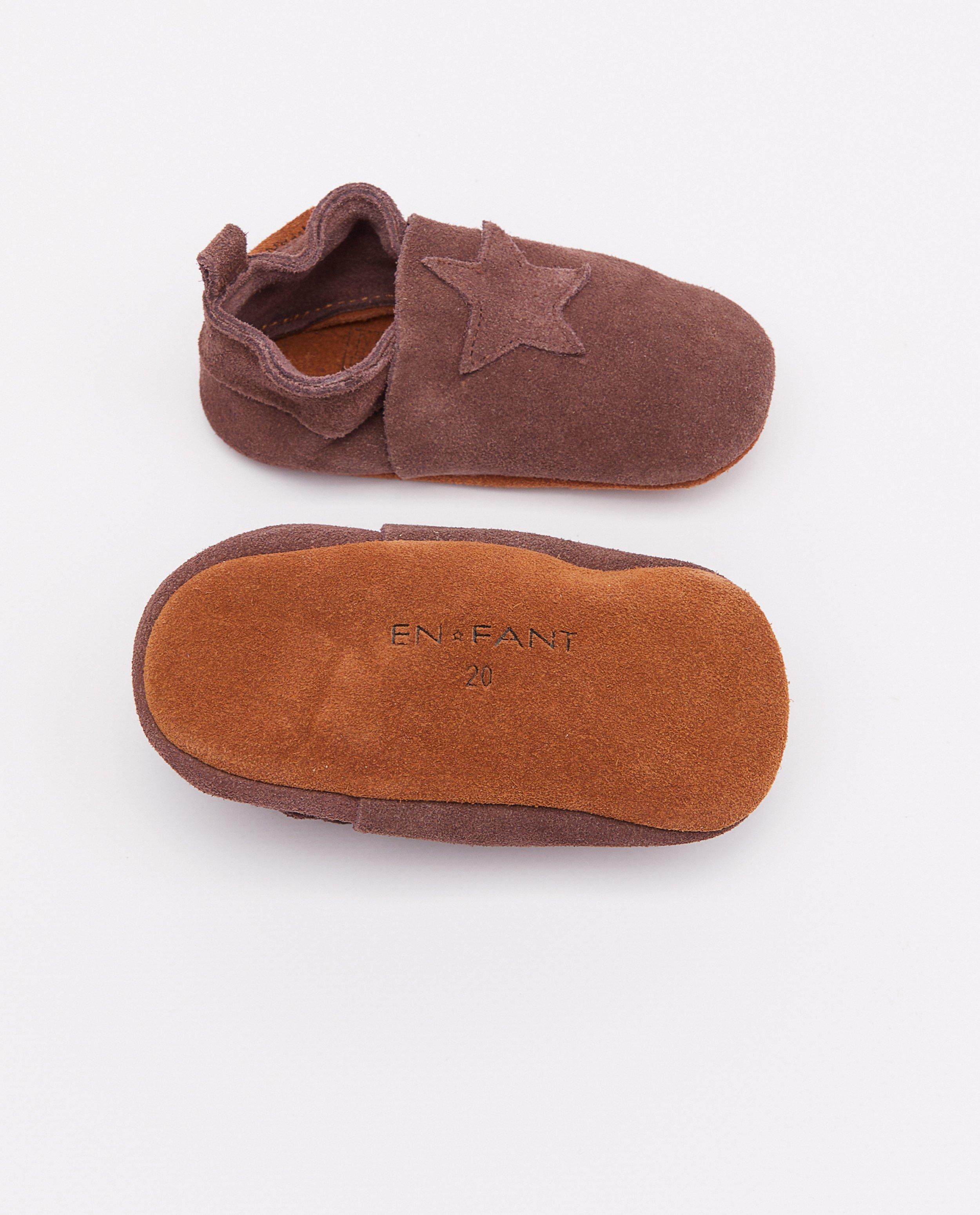 Schoenen - Lederen pantoffels met ster