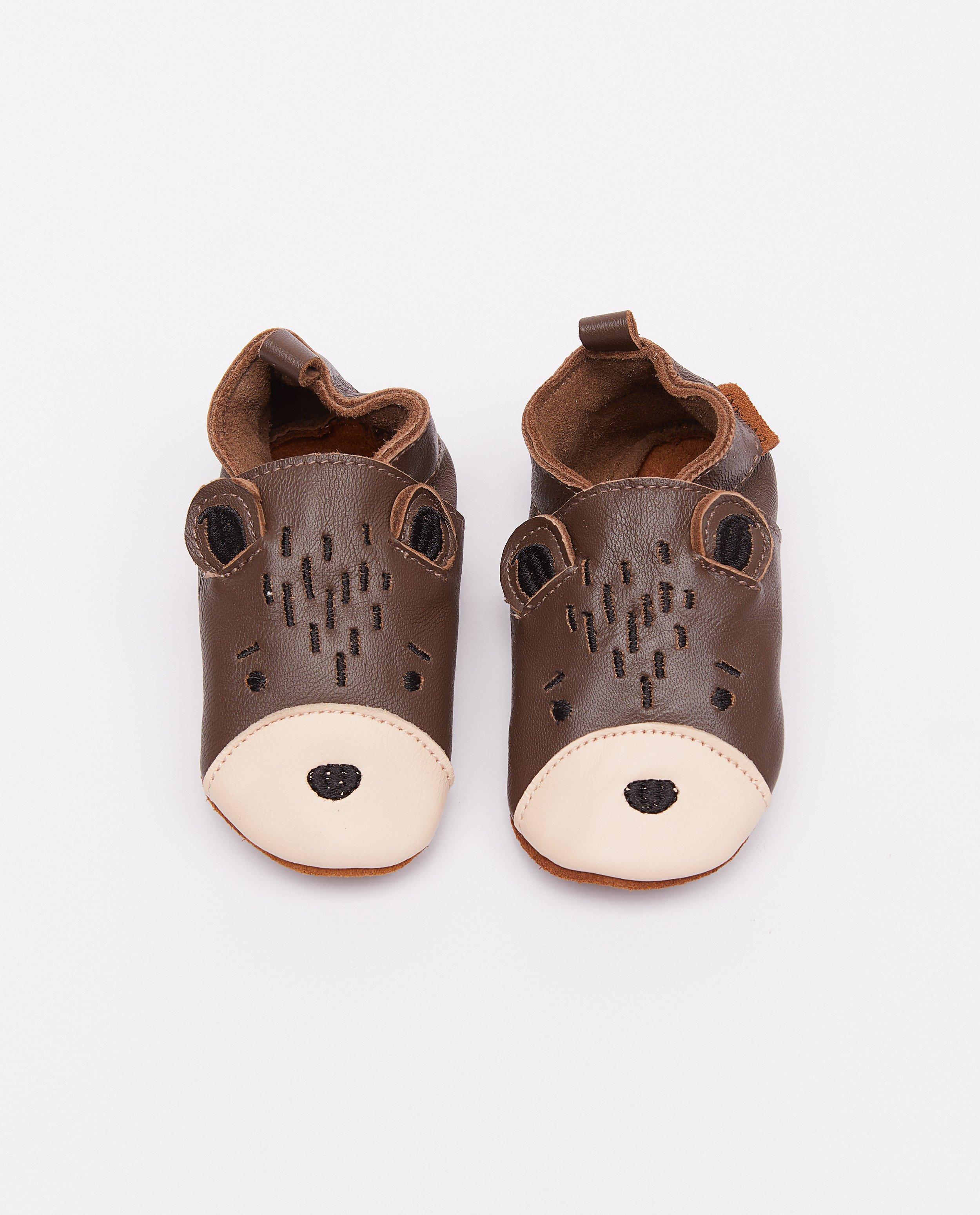 Lederen beerpantoffels - null - Enfant