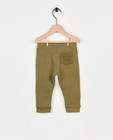 Pantalons - Jogger vert foncé côtelé