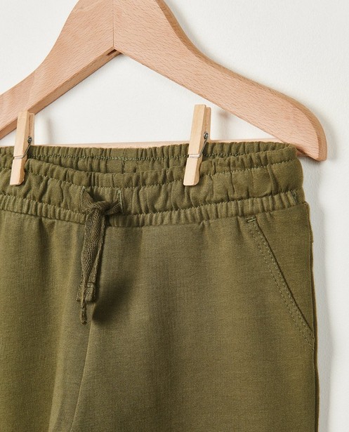 Pantalons - Jogger vert foncé côtelé