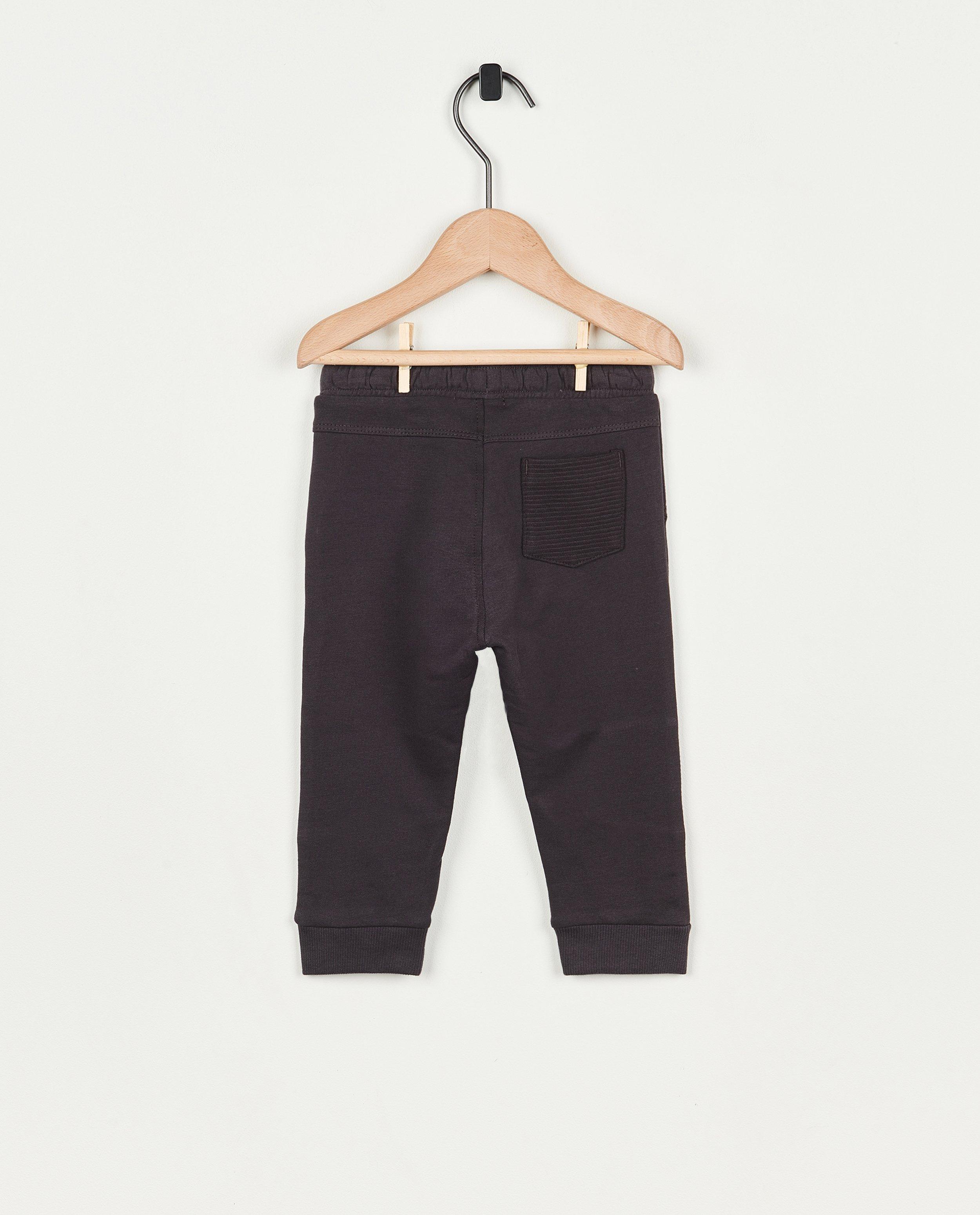 Pantalons - Jogger vert foncé côtelé