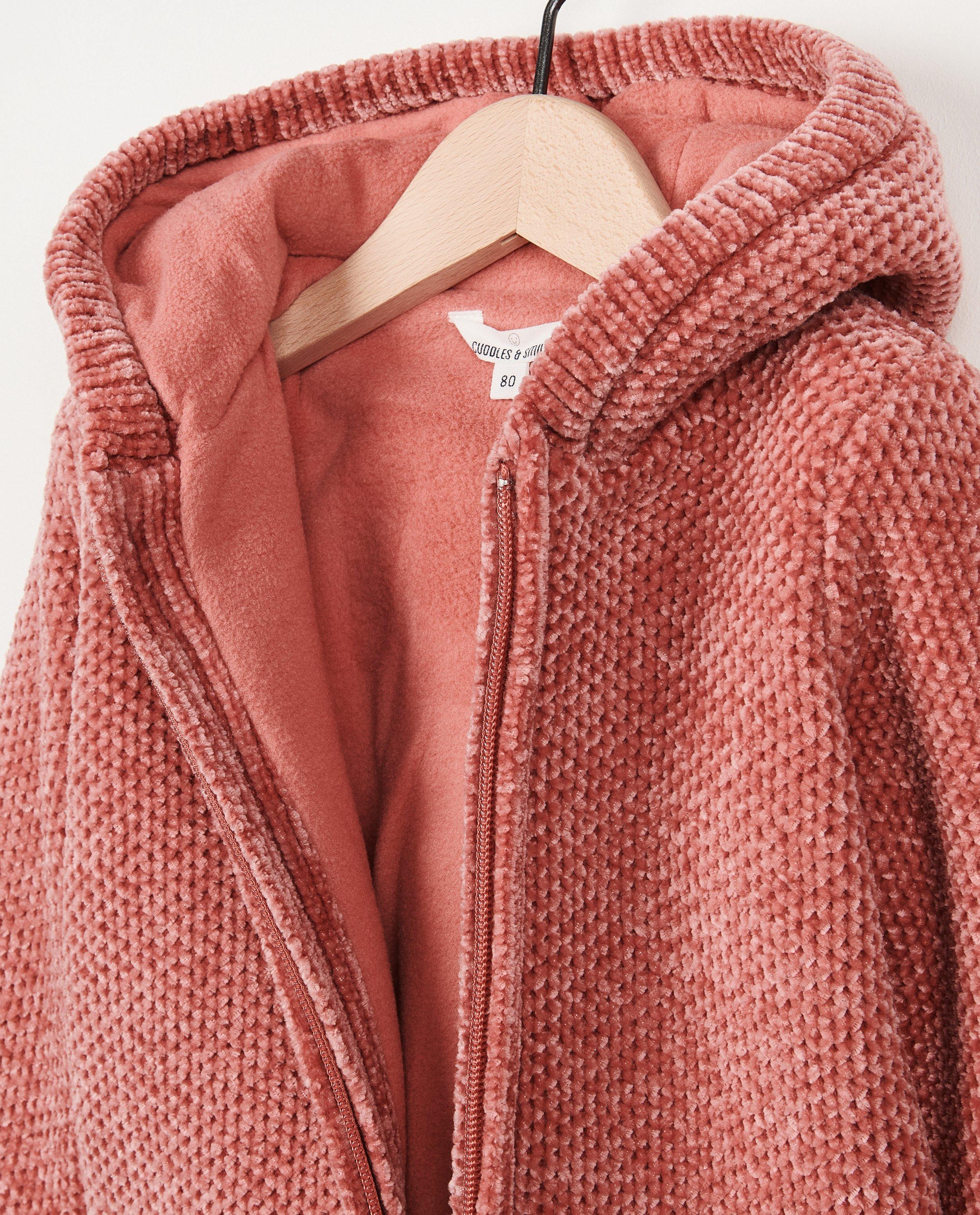 Poncho's en teddy's - Dik vest van chenille garen