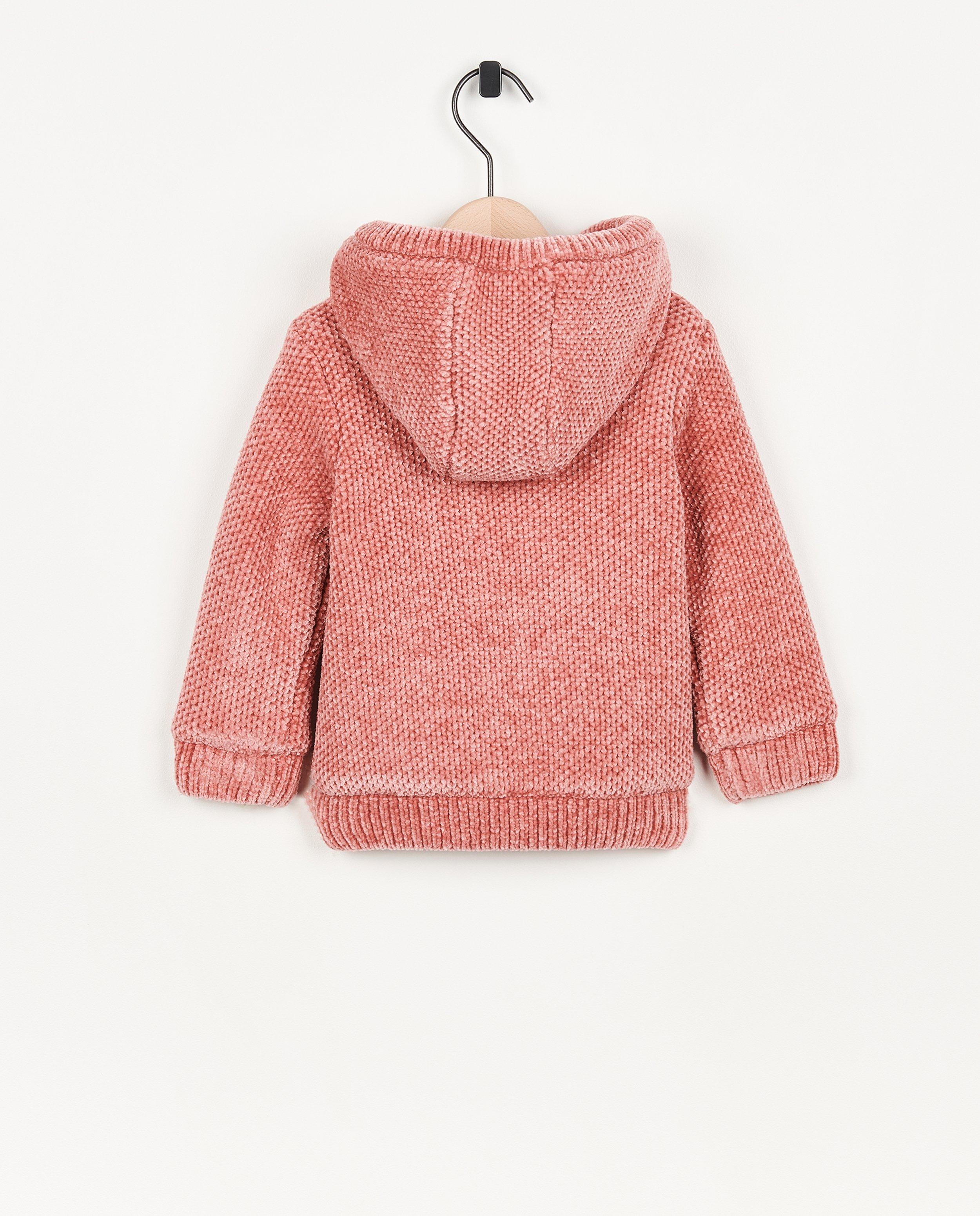 Poncho's en teddy's - Dik vest van chenille garen