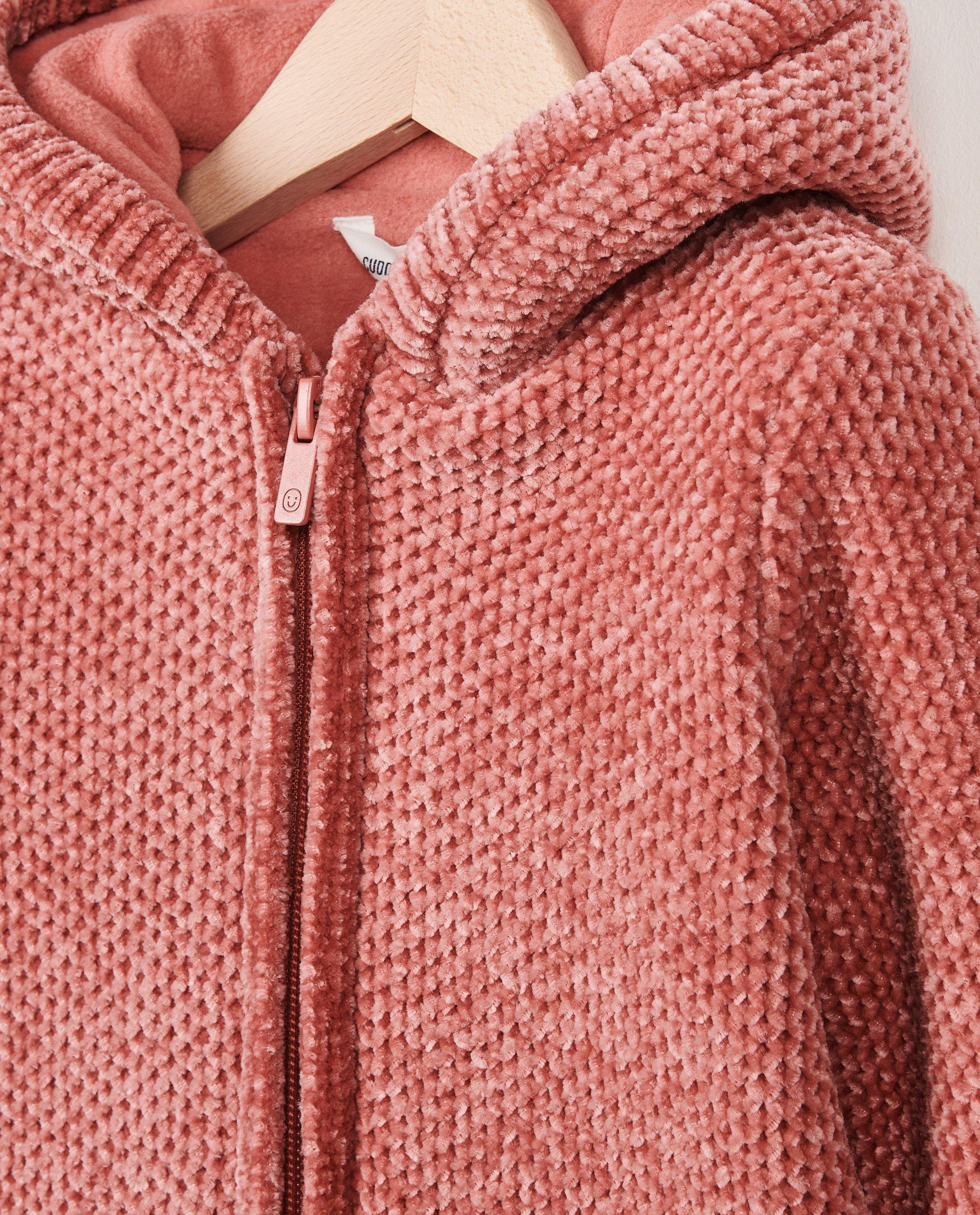 Poncho's en teddy's - Dik vest van chenille garen