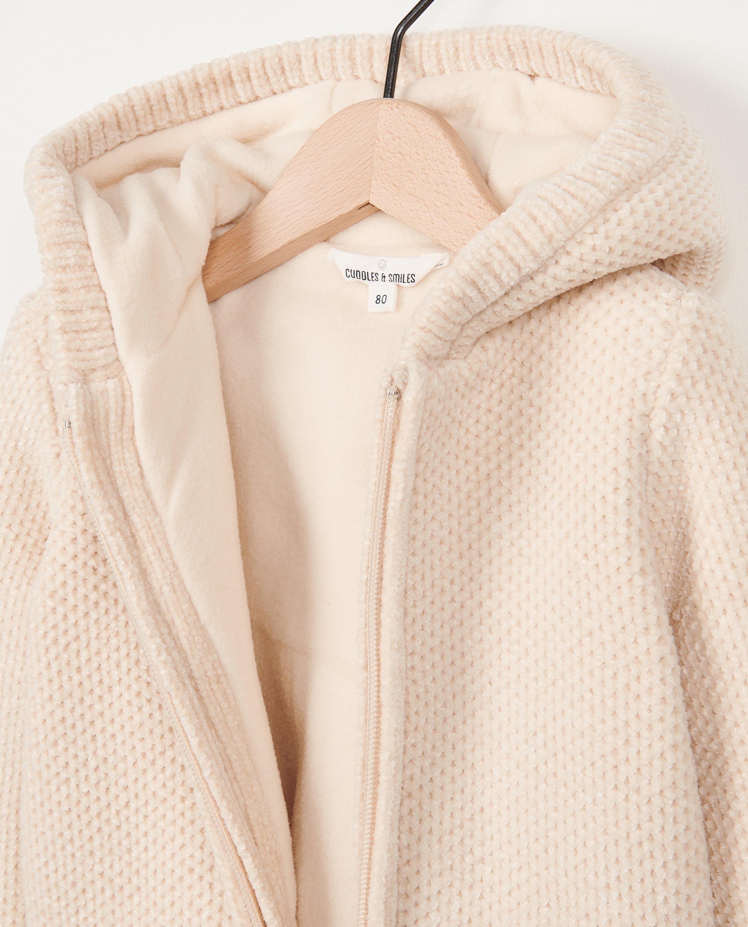 Poncho's en teddy's - Dik vest van chenille garen