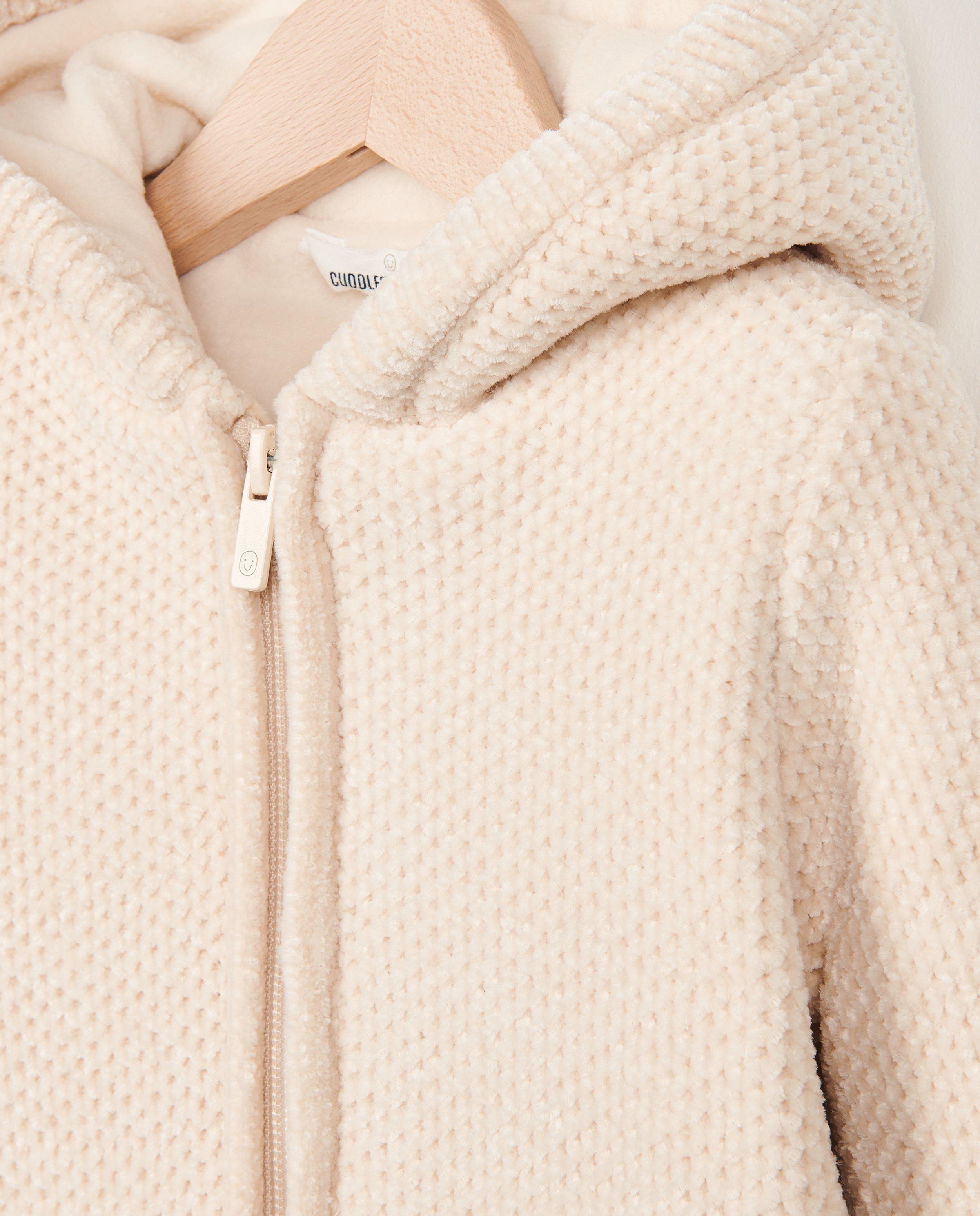 Poncho's en teddy's - Dik vest van chenille garen
