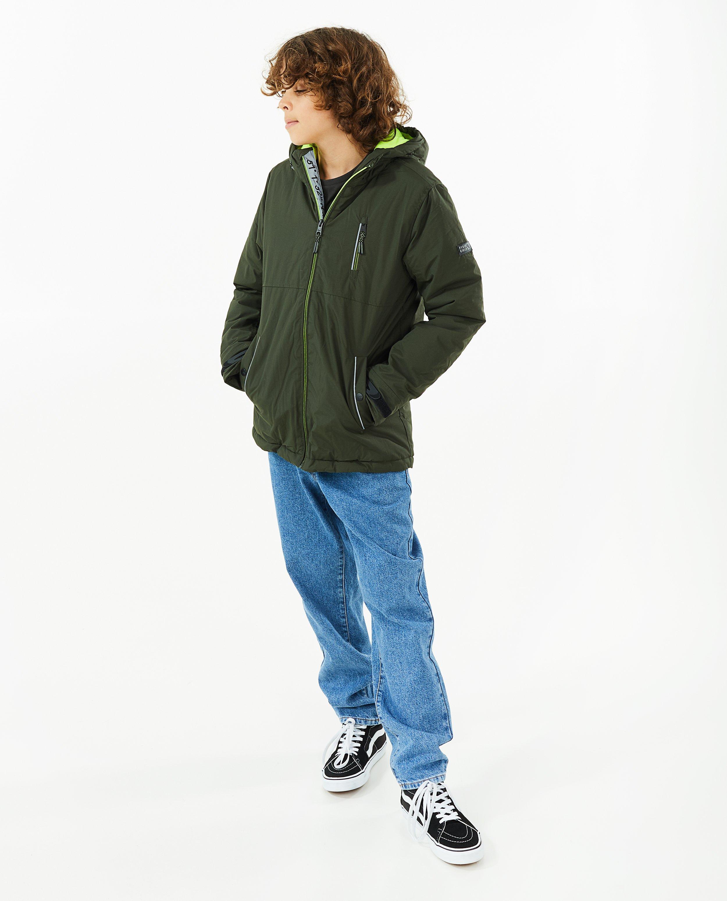Manteaux d'été - Veste vert foncé à capuchon