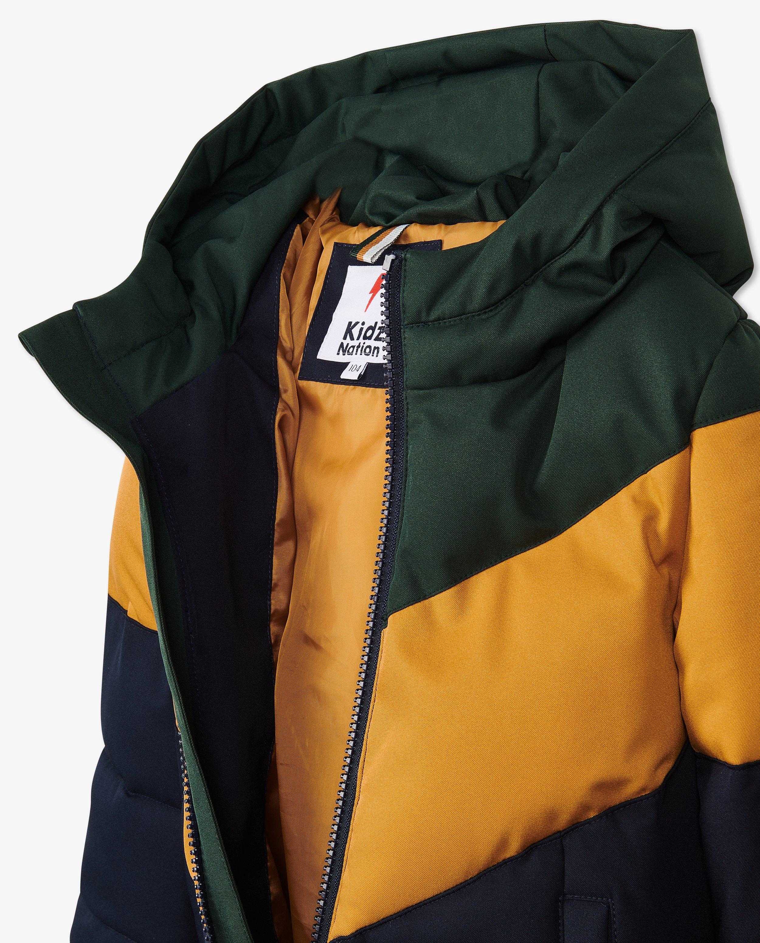 Donsjassen - Jas met color block