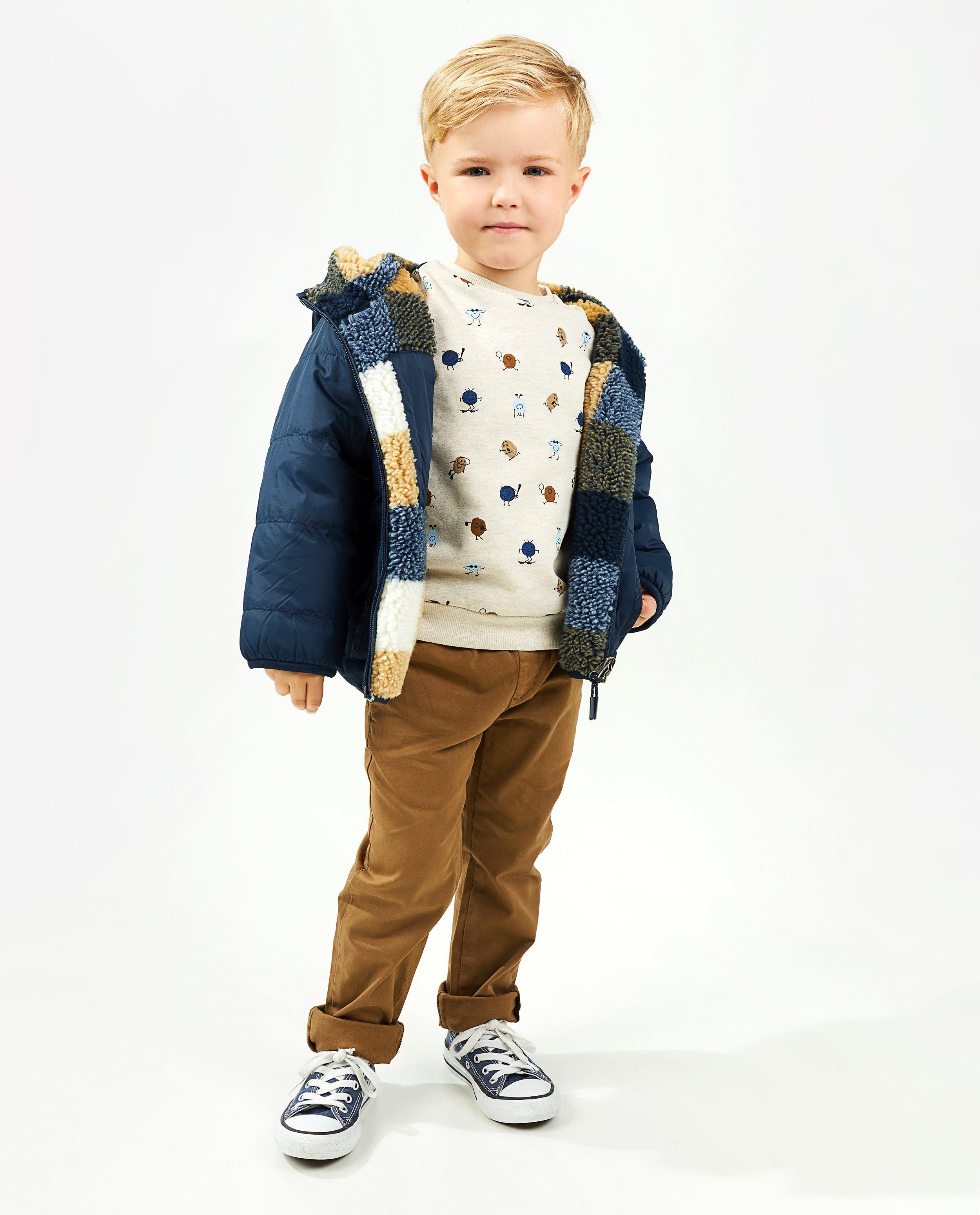 Veste réversible, peluche - Détails du produit - bleu - image numéro 4