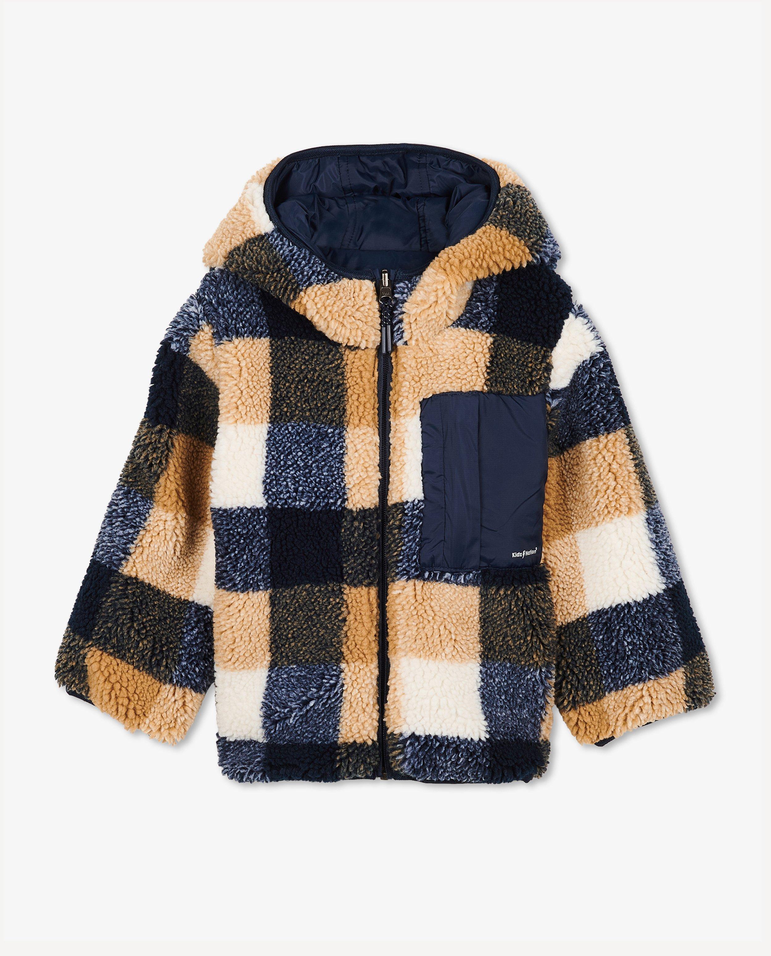 Veste réversible, peluche - Détails du produit - bleu - image numéro 6