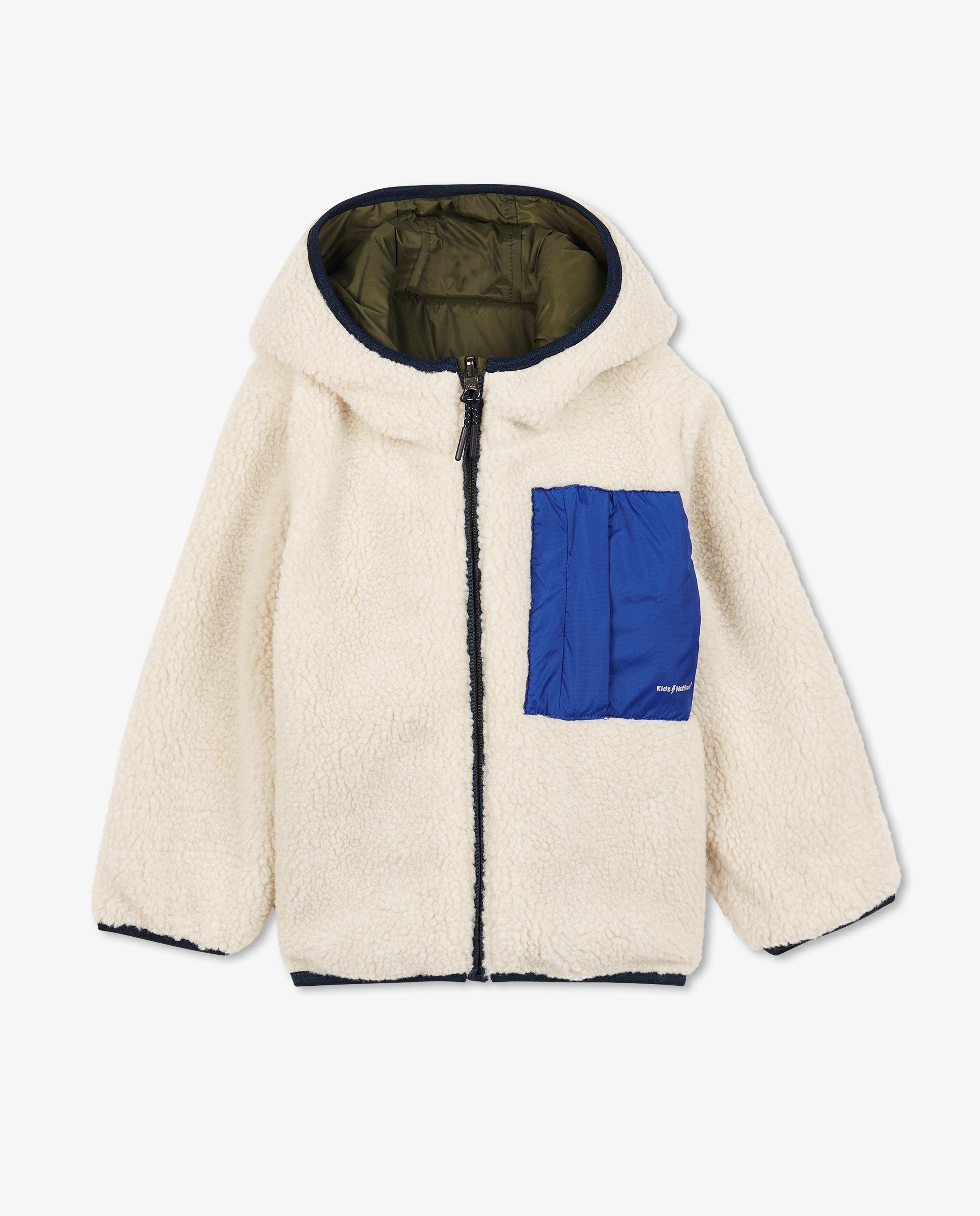 Manteaux d'été - Veste réversible, peluche