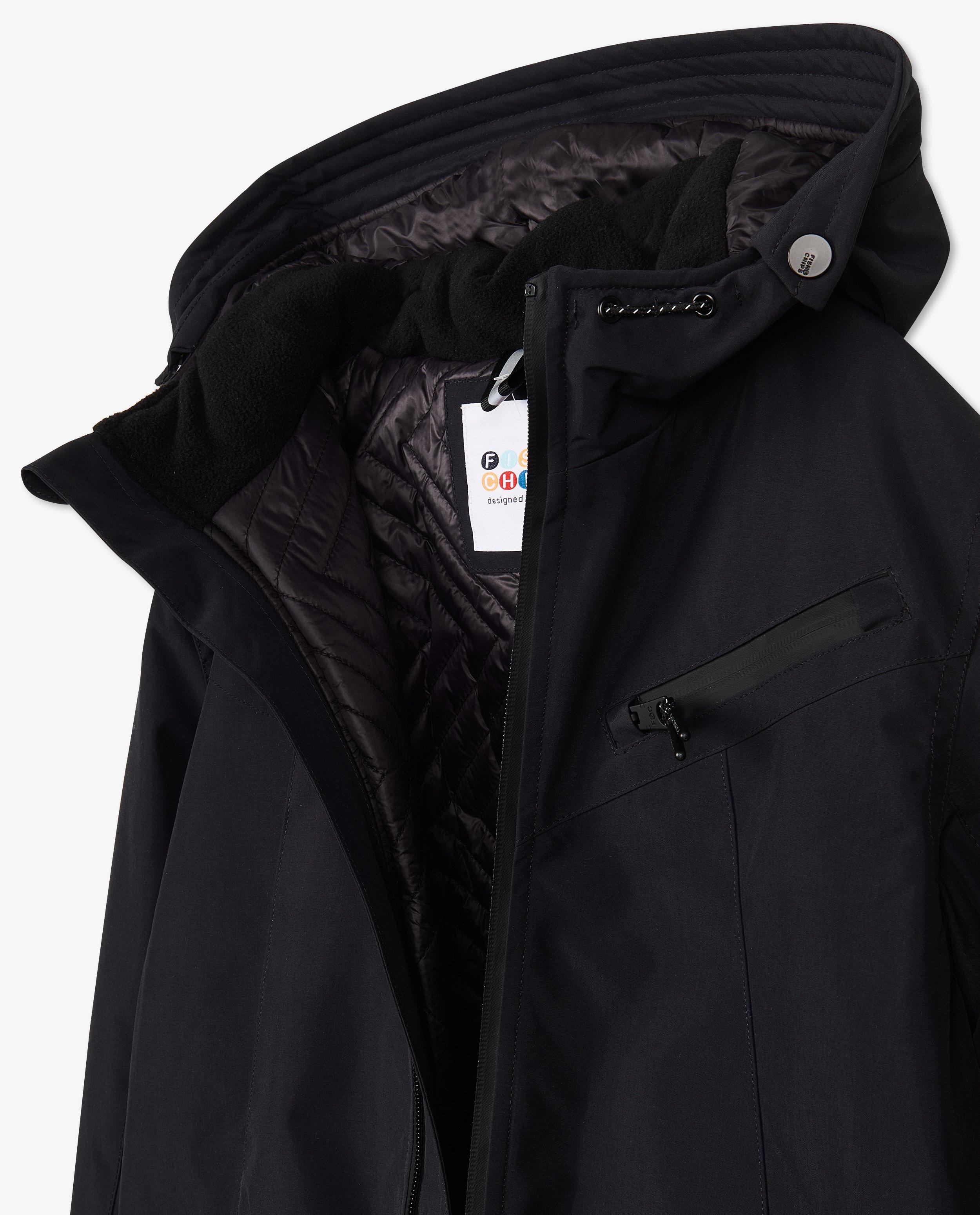 Parka's - Donkerblauwe winterjas met kap