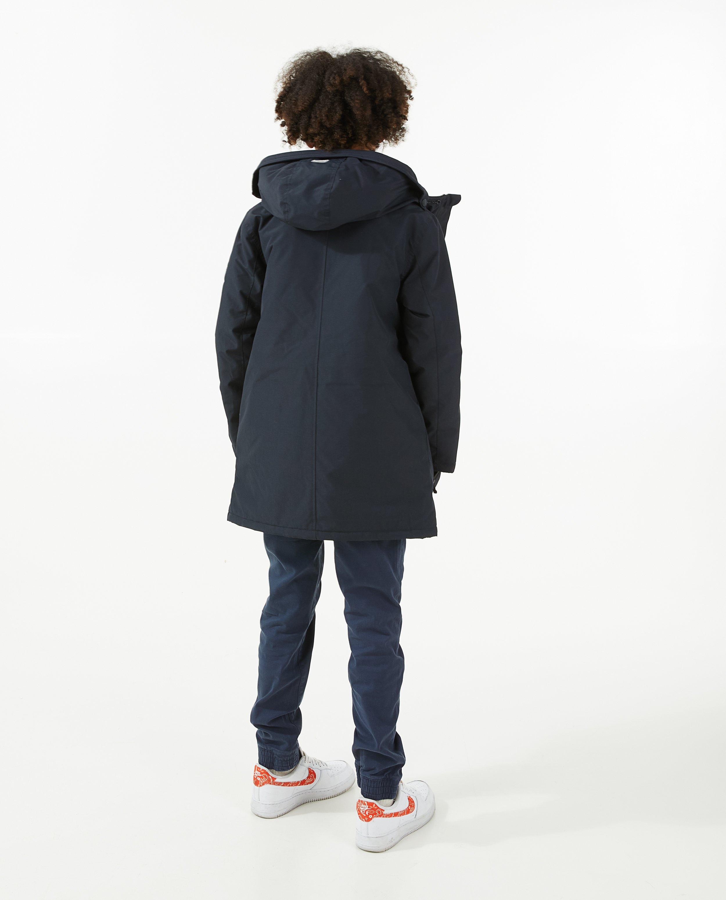 Parka's - Donkerblauwe winterjas met kap