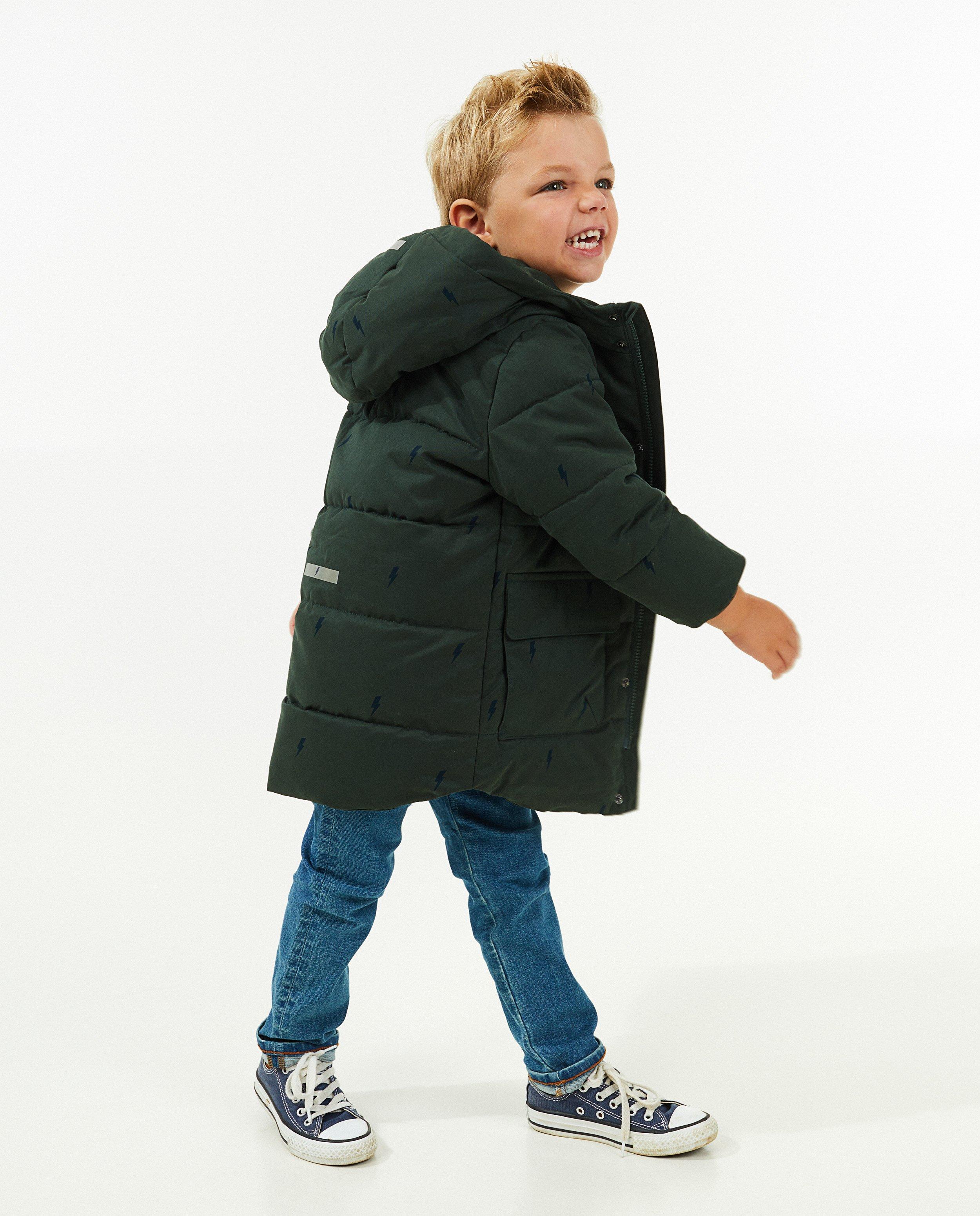Parka vert foncé à imprimé - null - Kidz Nation