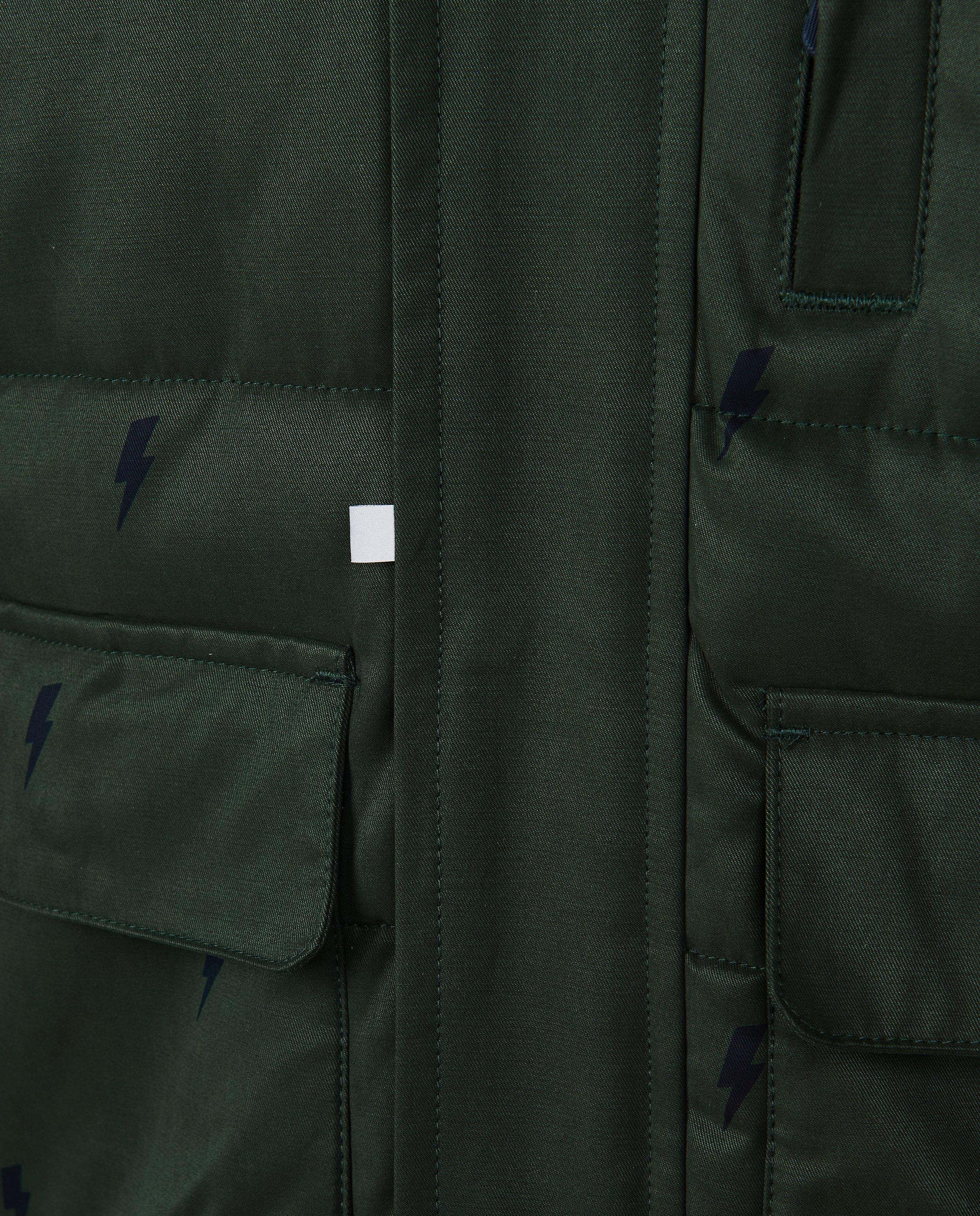 Doudounes - Parka vert foncé à imprimé