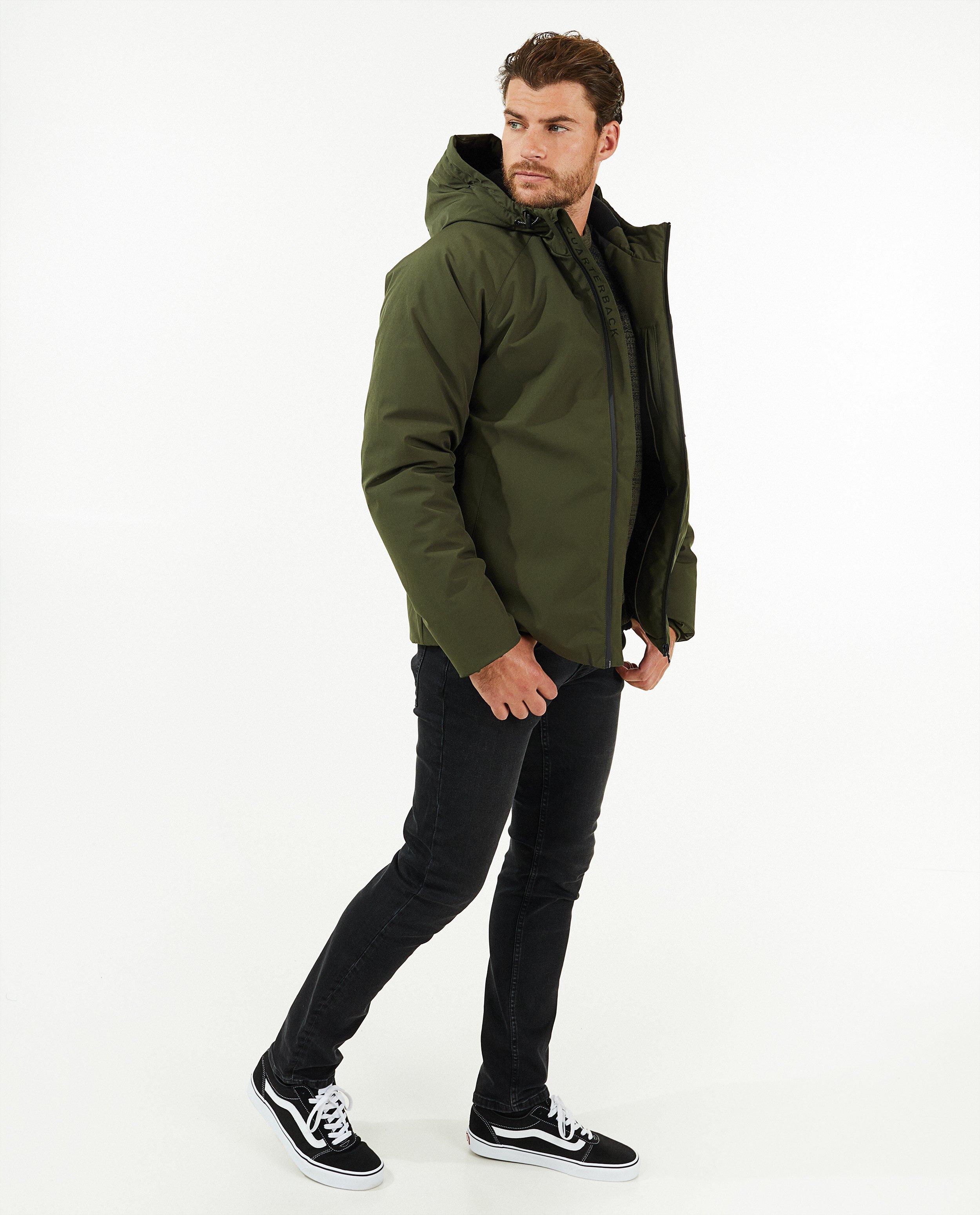 Veste noire à capuchon - null - Quarterback