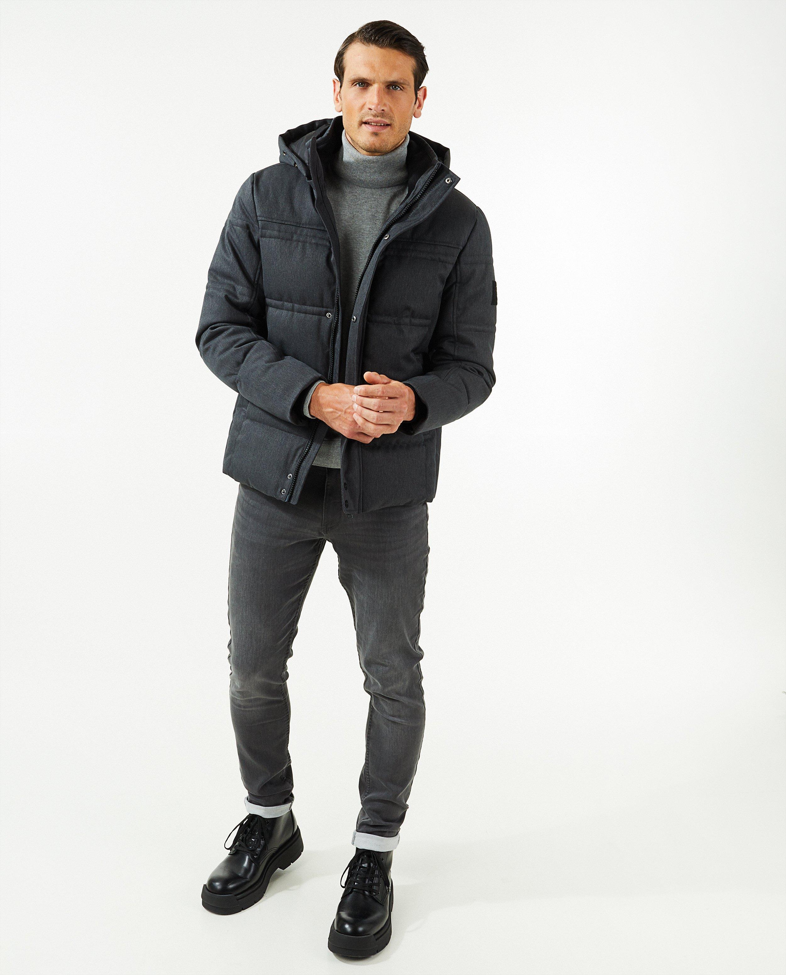 Veste gris foncé à capuchon - null - Quarterback