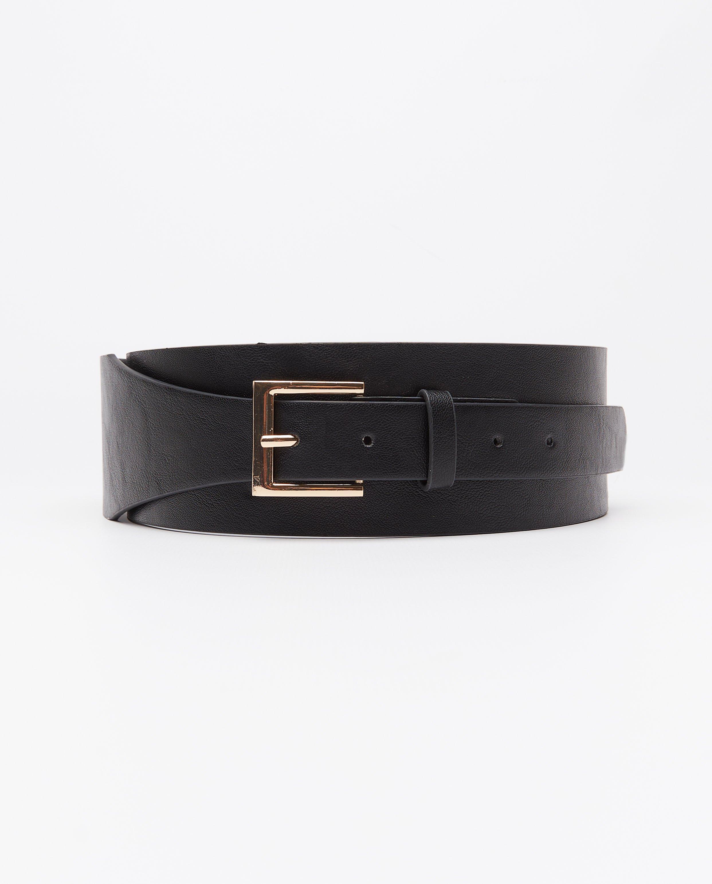 Ceinture noire asymétrique - null - Pieces