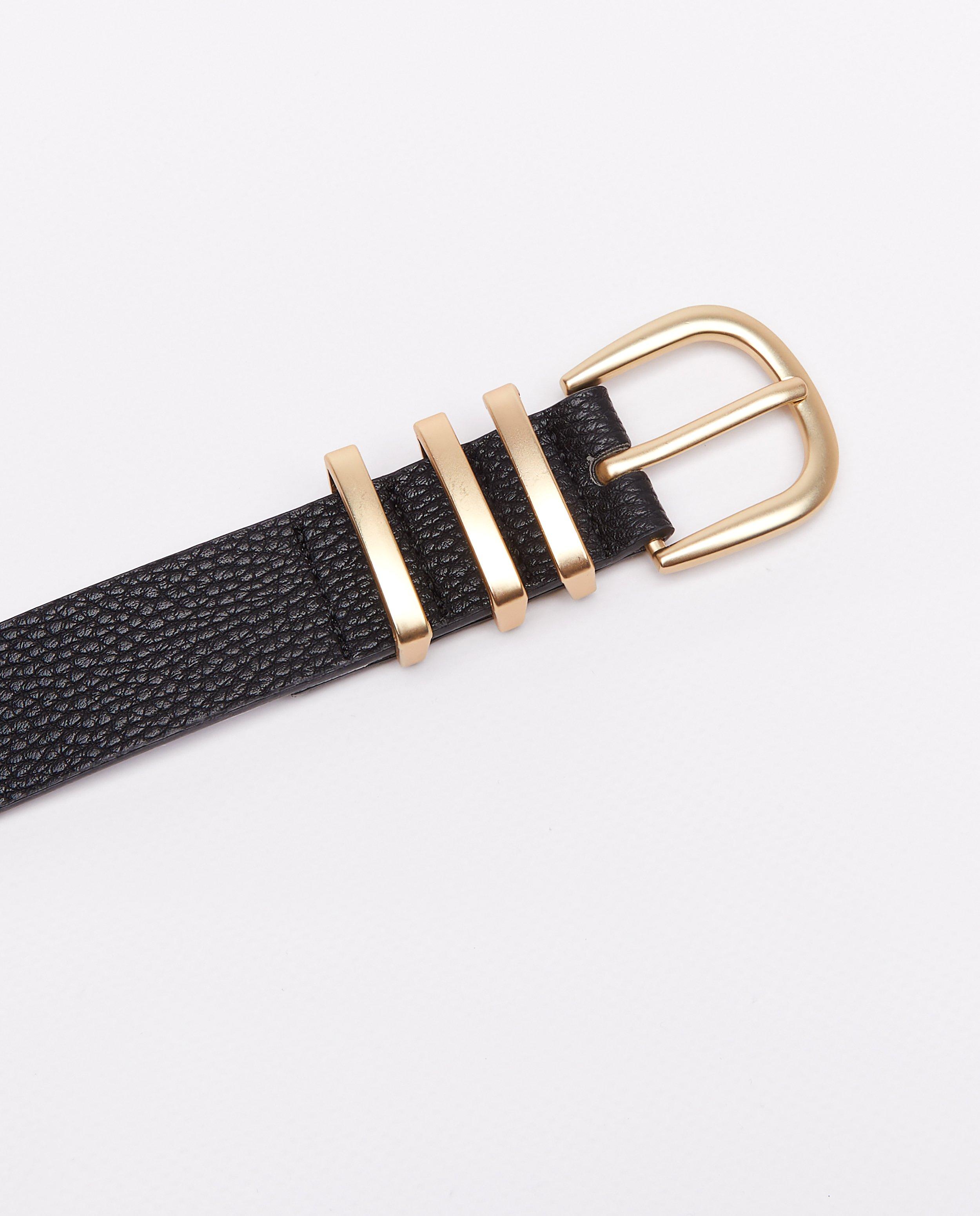 Riemen - Zwarte riem met gouden gesp
